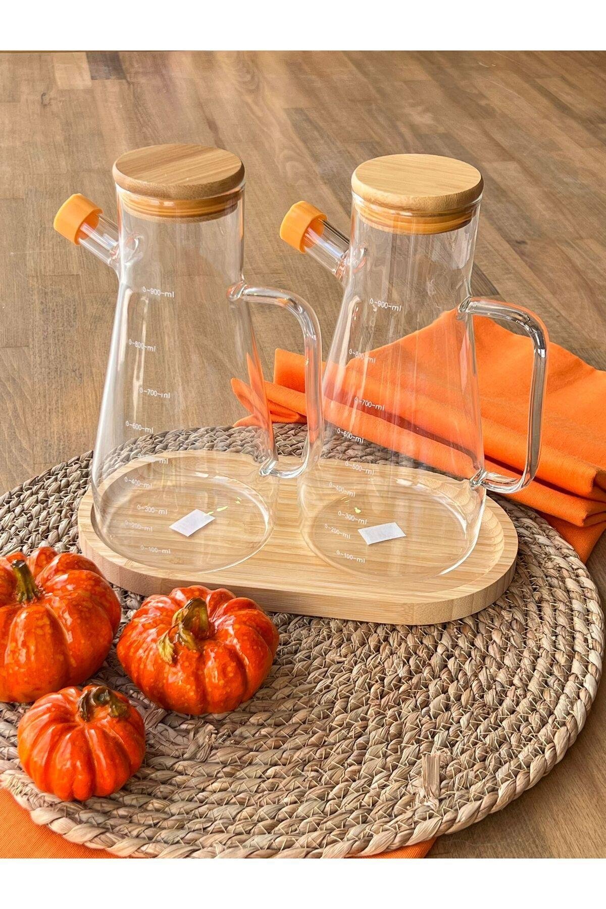 WESSOR Master Chef yeni sezon bambu kapaklı Brosilikat 2 li 900 ml
