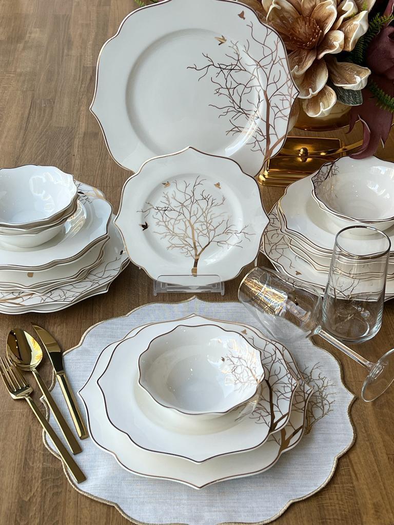 Yemek Takımı Arbol Bird 24 Parça 6 Kişilik