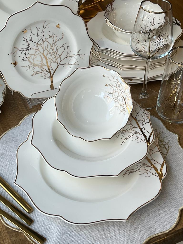 Yemek Takımı Arbol Bird 24 Parça 6 Kişilik