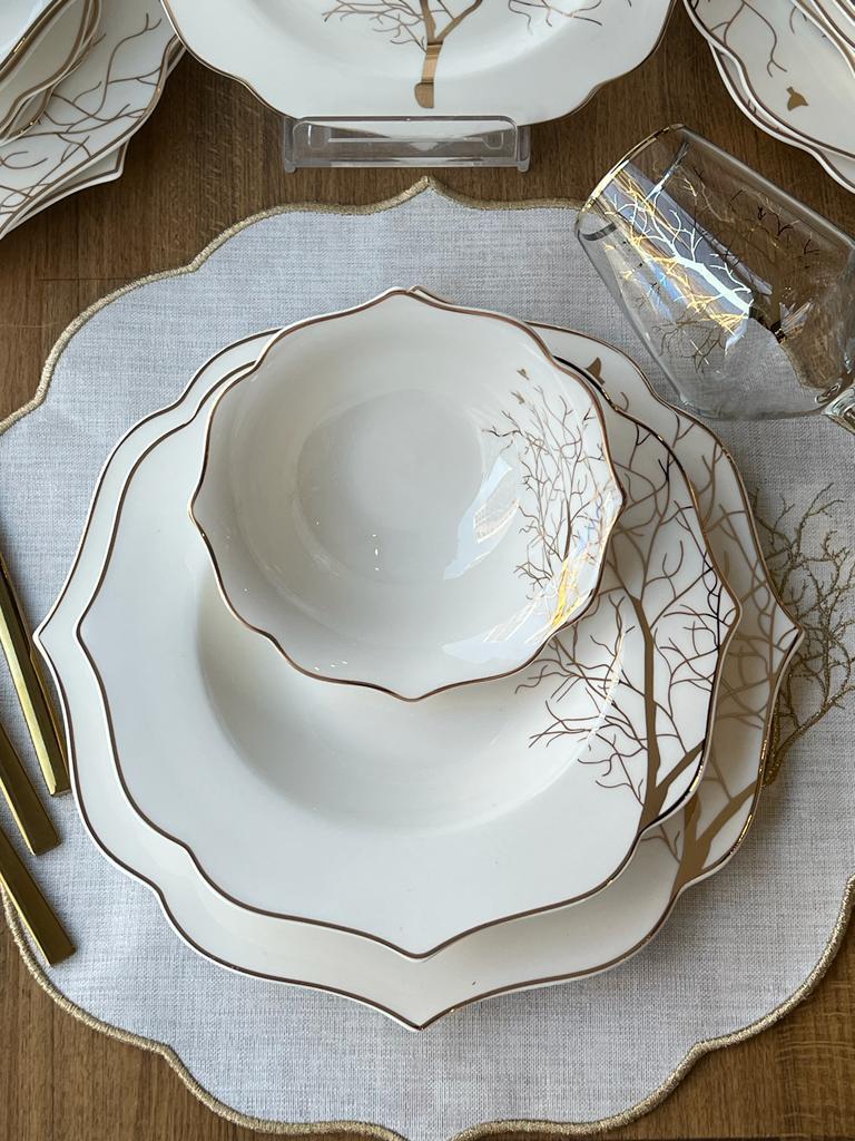 Yemek Takımı Arbol Bird 24 Parça 6 Kişilik