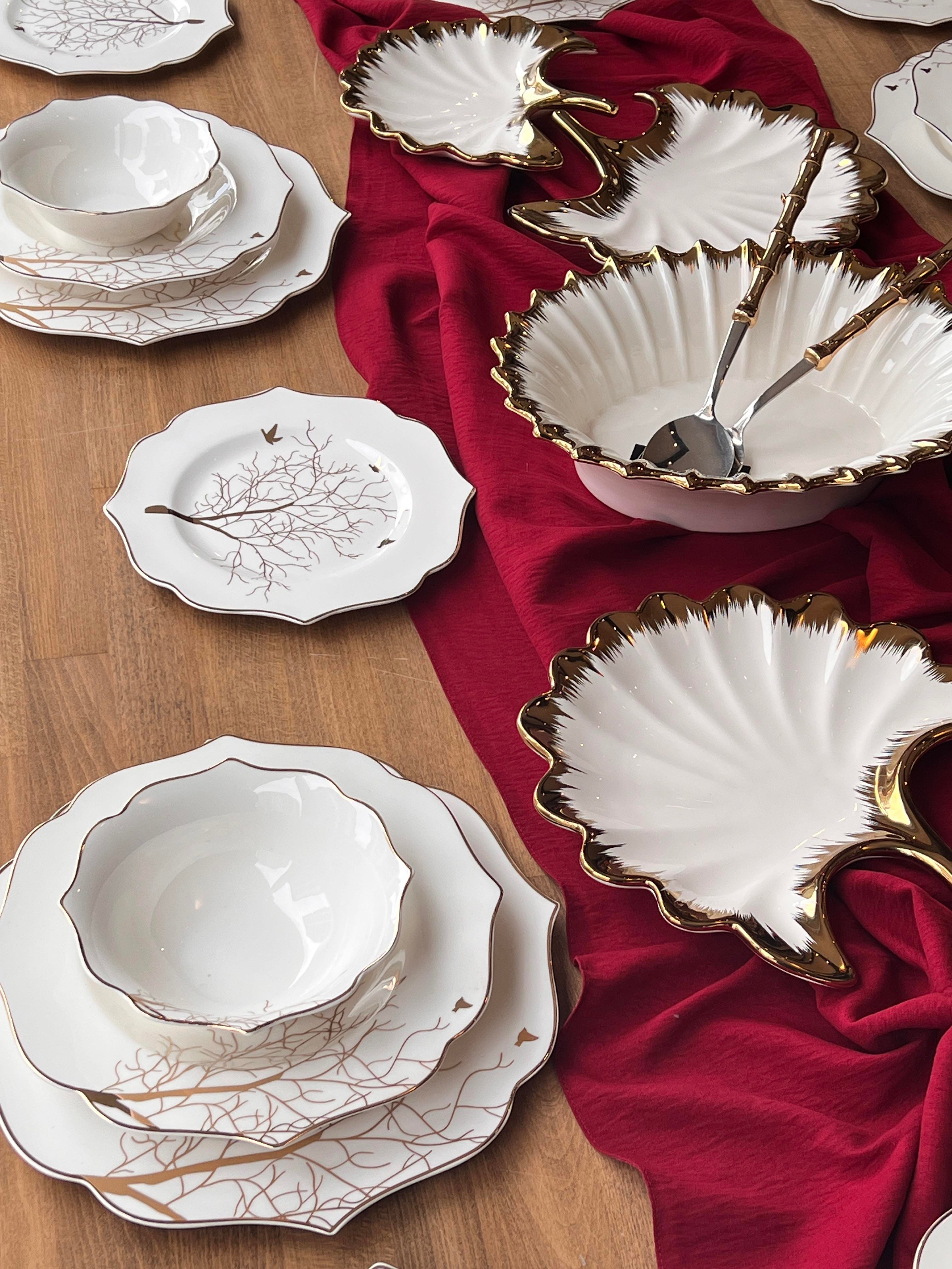 Yemek Takımı  Arbol Bird 34 Parça 6 Kişilik