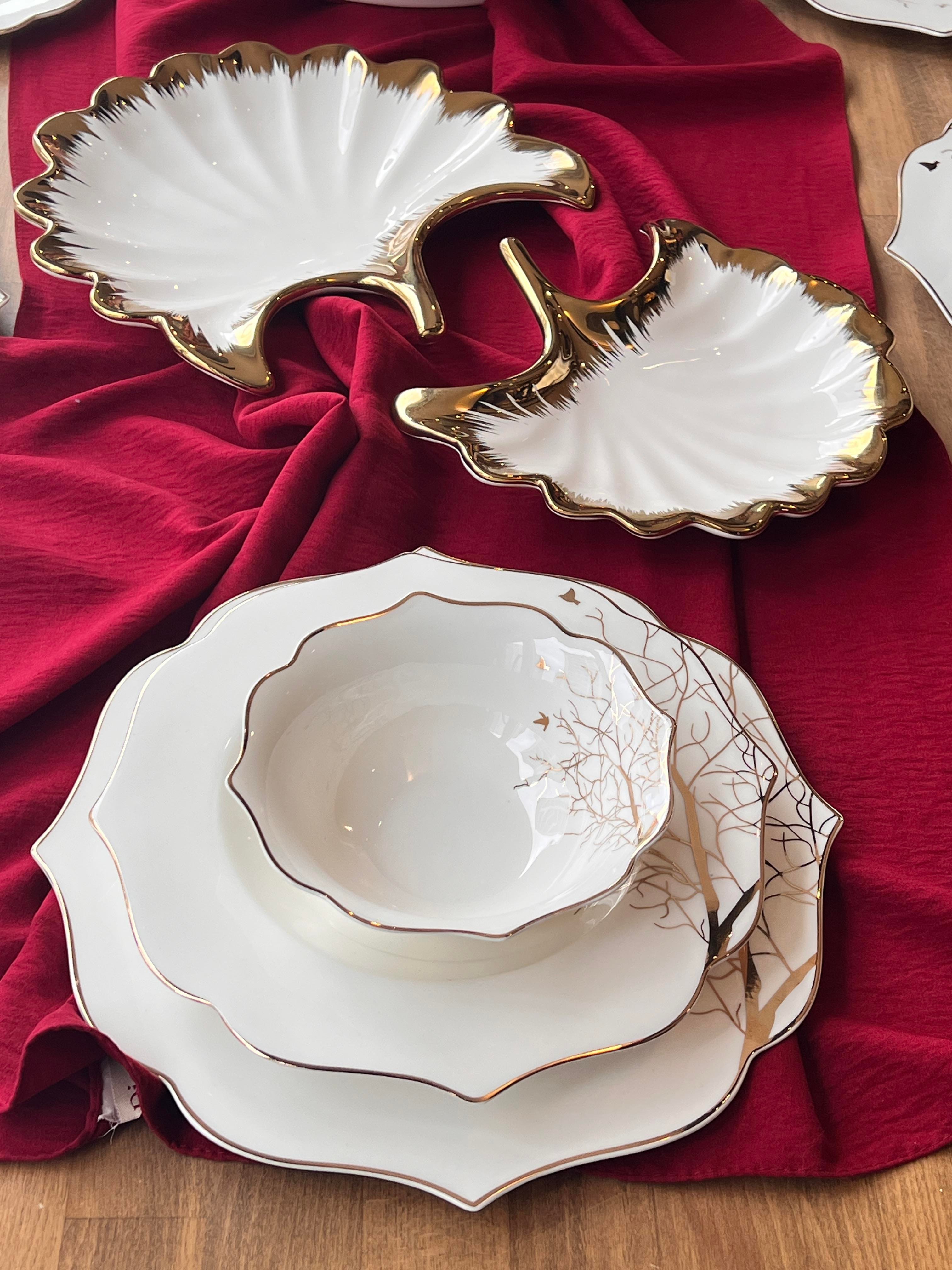 Yemek Takımı  Arbol Bird 34 Parça 6 Kişilik