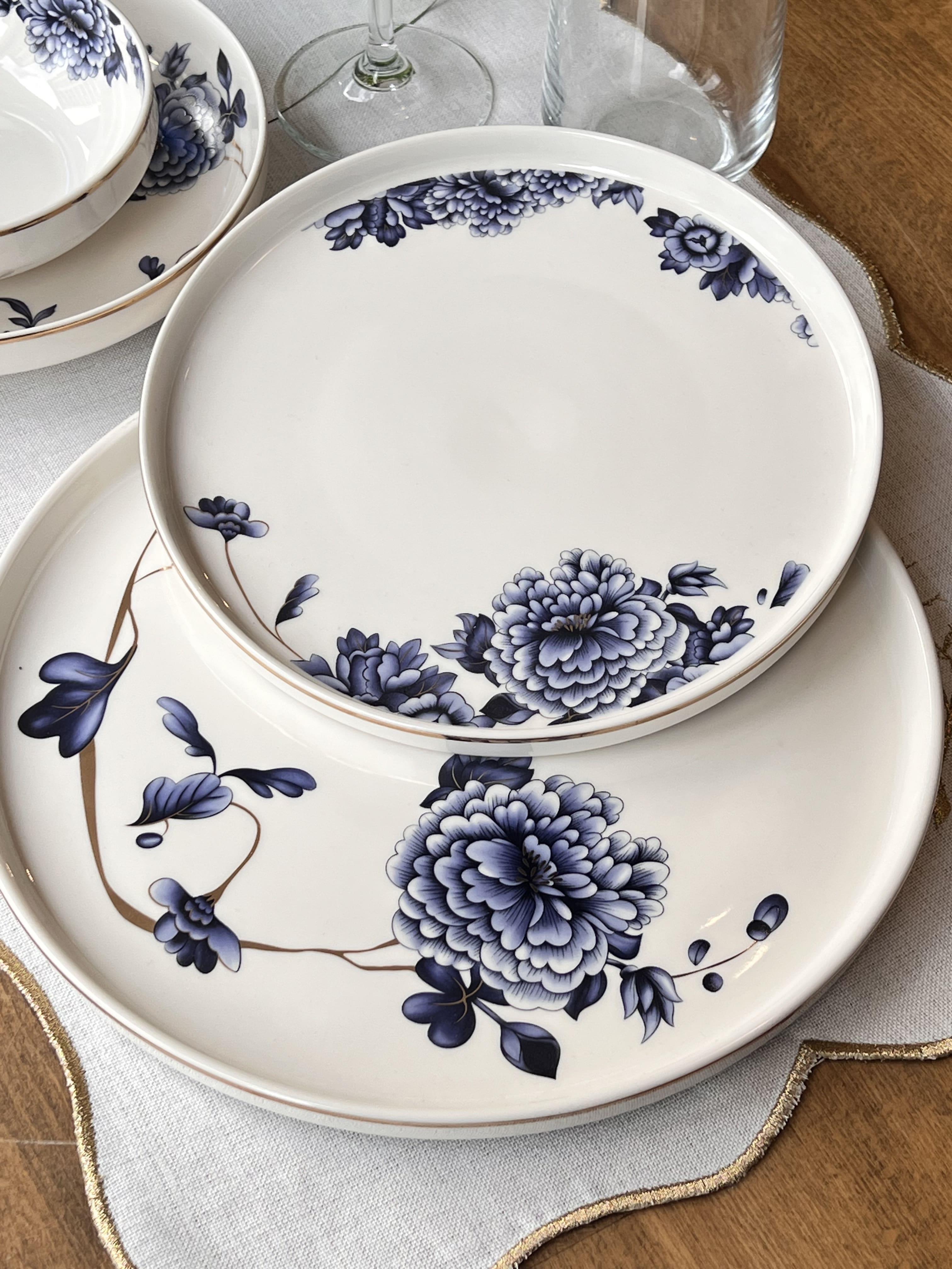 Yemek Takımı Blue Blanch 24 Parça 6 kişilik