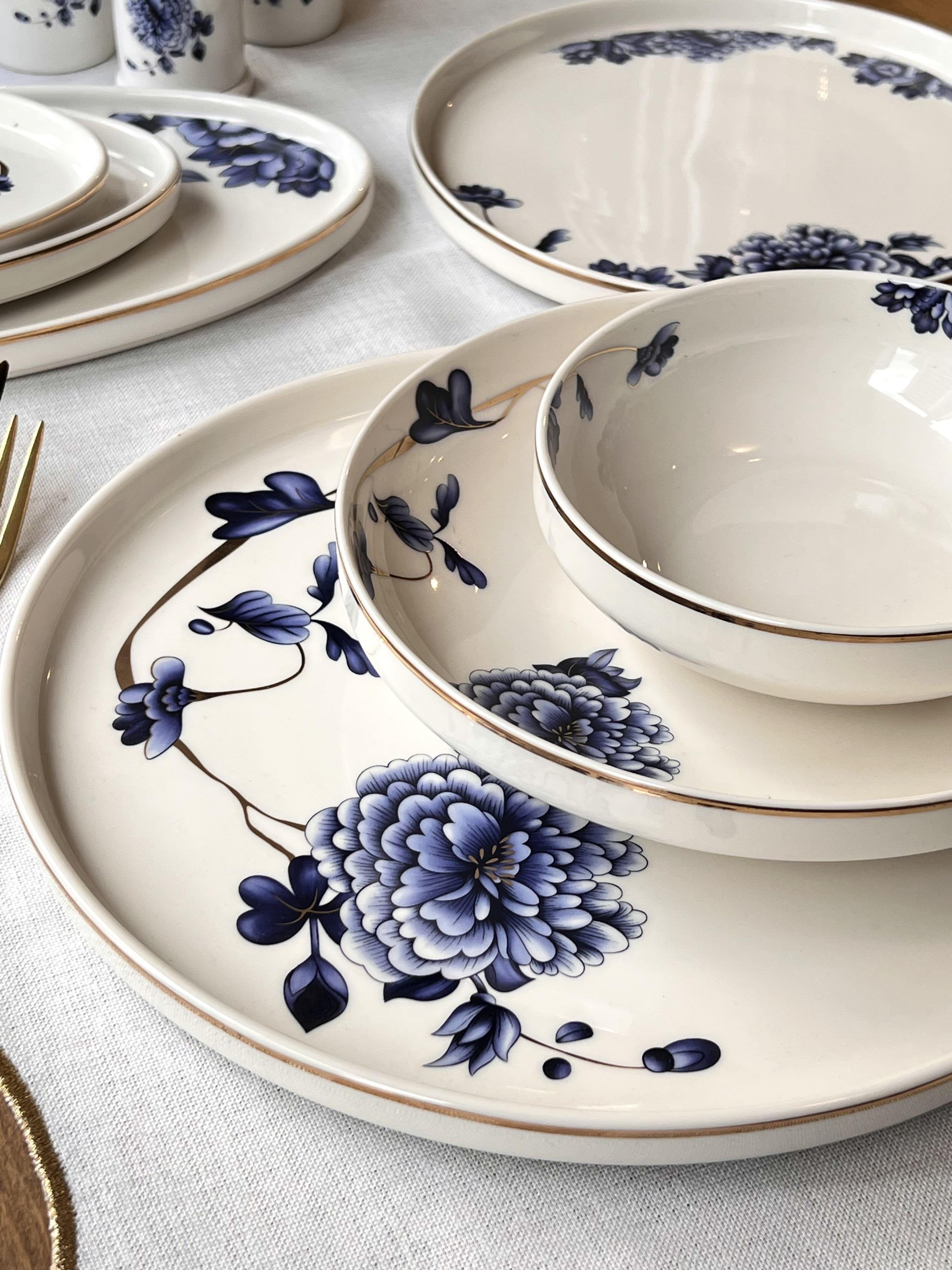 Yemek Takımı Blue Blanch 33 Parça 6 kişilik