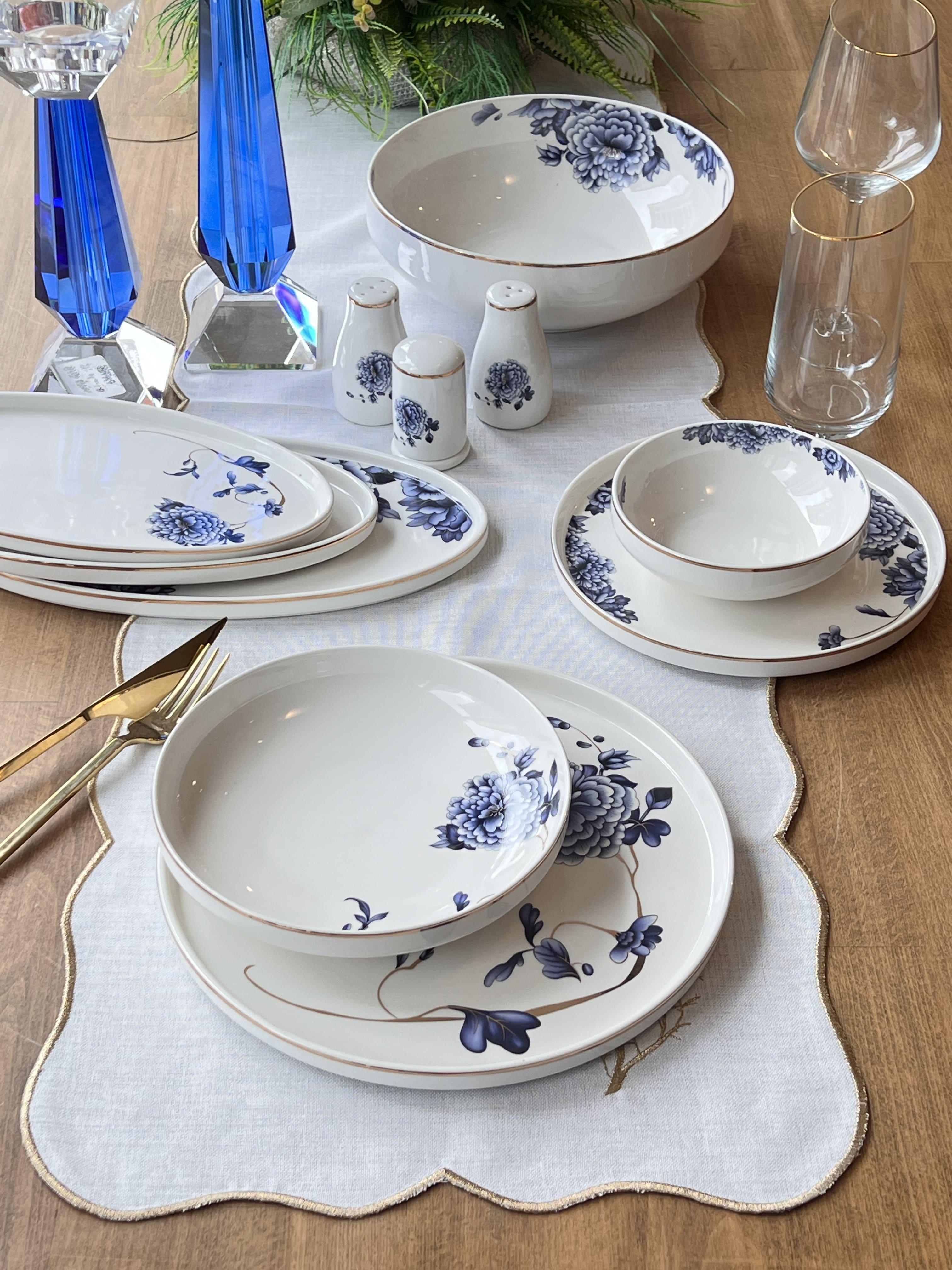 Yemek Takımı Blue Blanch 33 Parça 6 kişilik