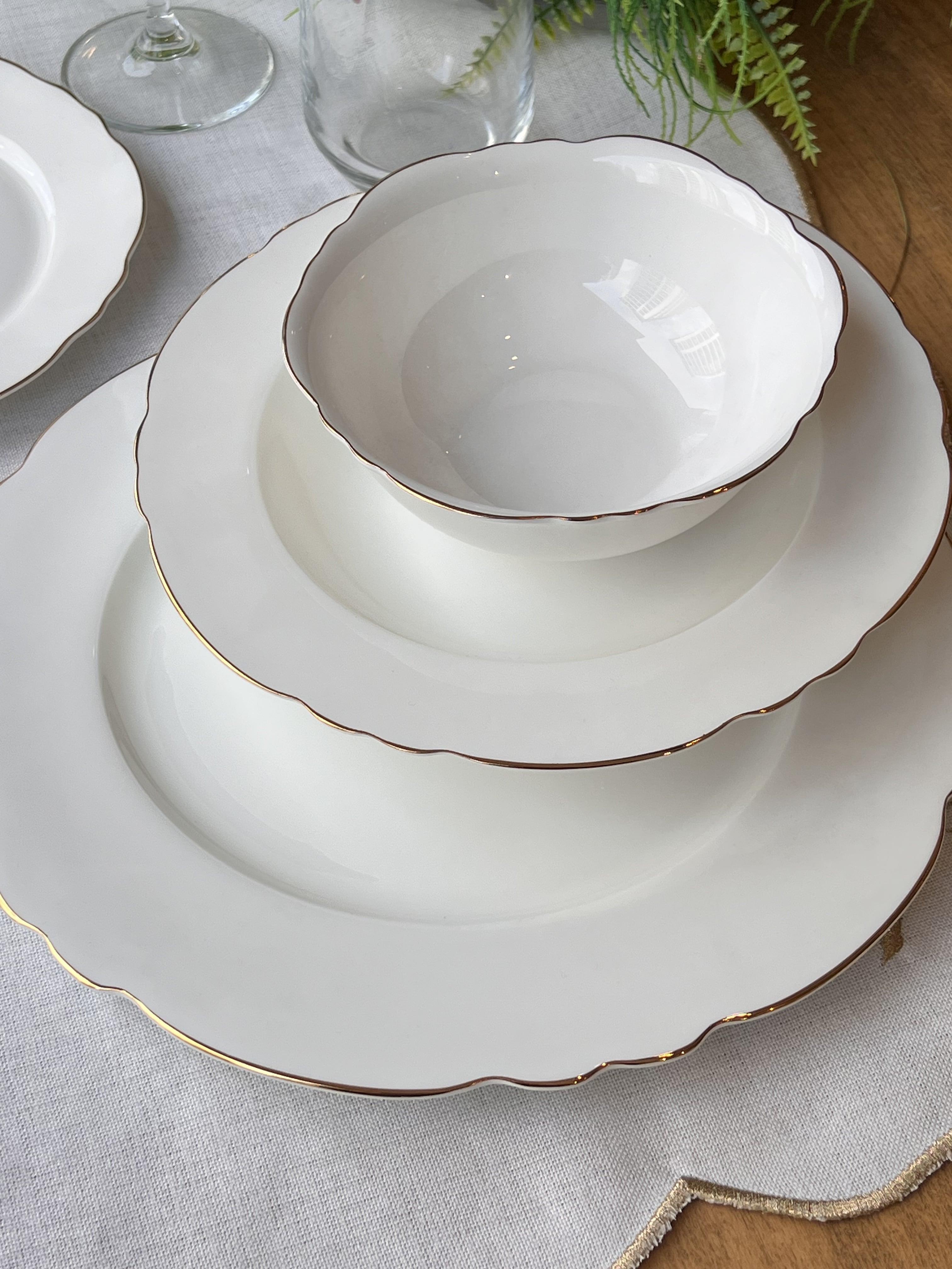 Yemek Takımı Elegance Gold 24 Parça 6 Kişilik