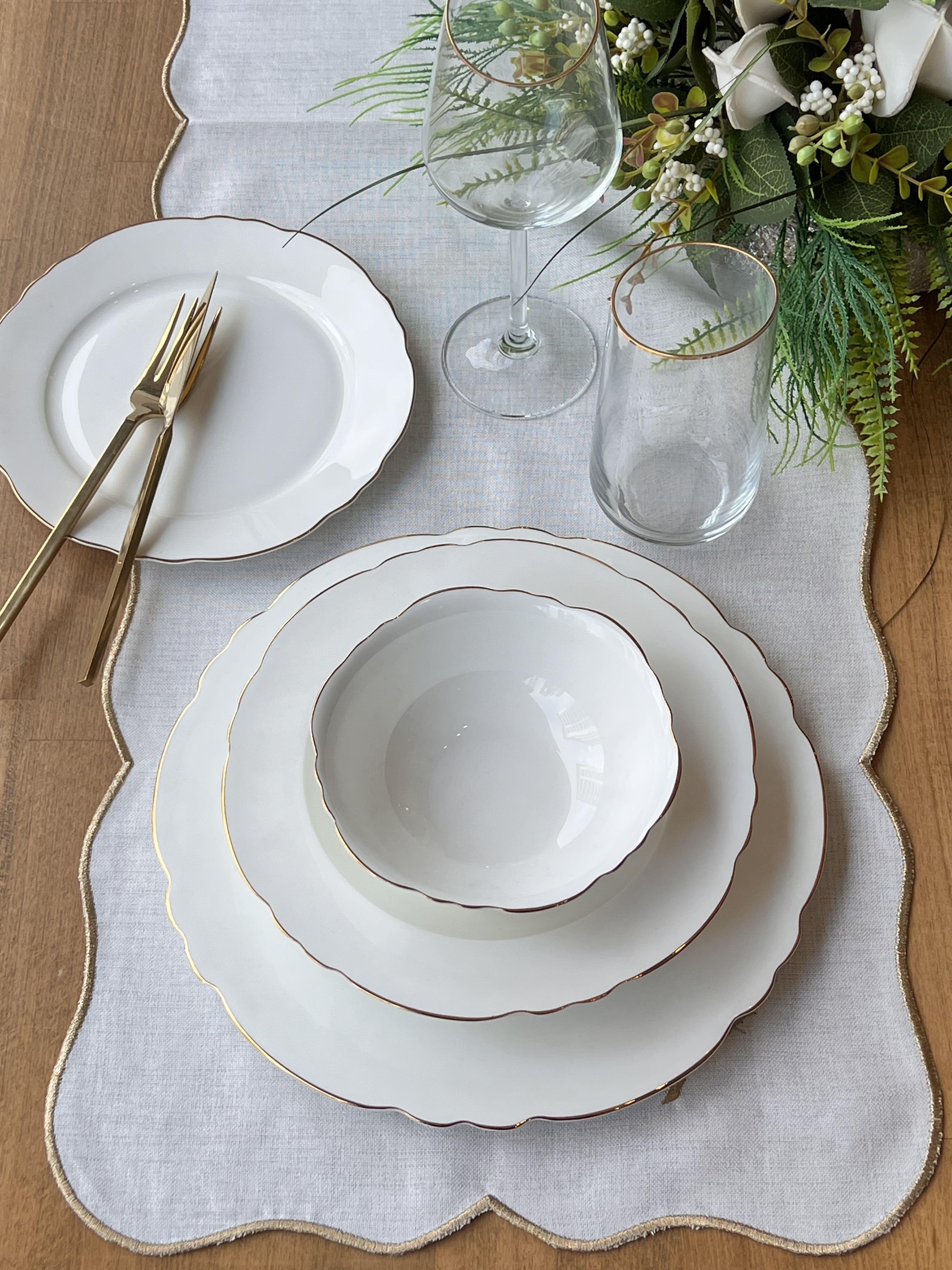 Yemek Takımı Elegance Gold 24 Parça 6 Kişilik