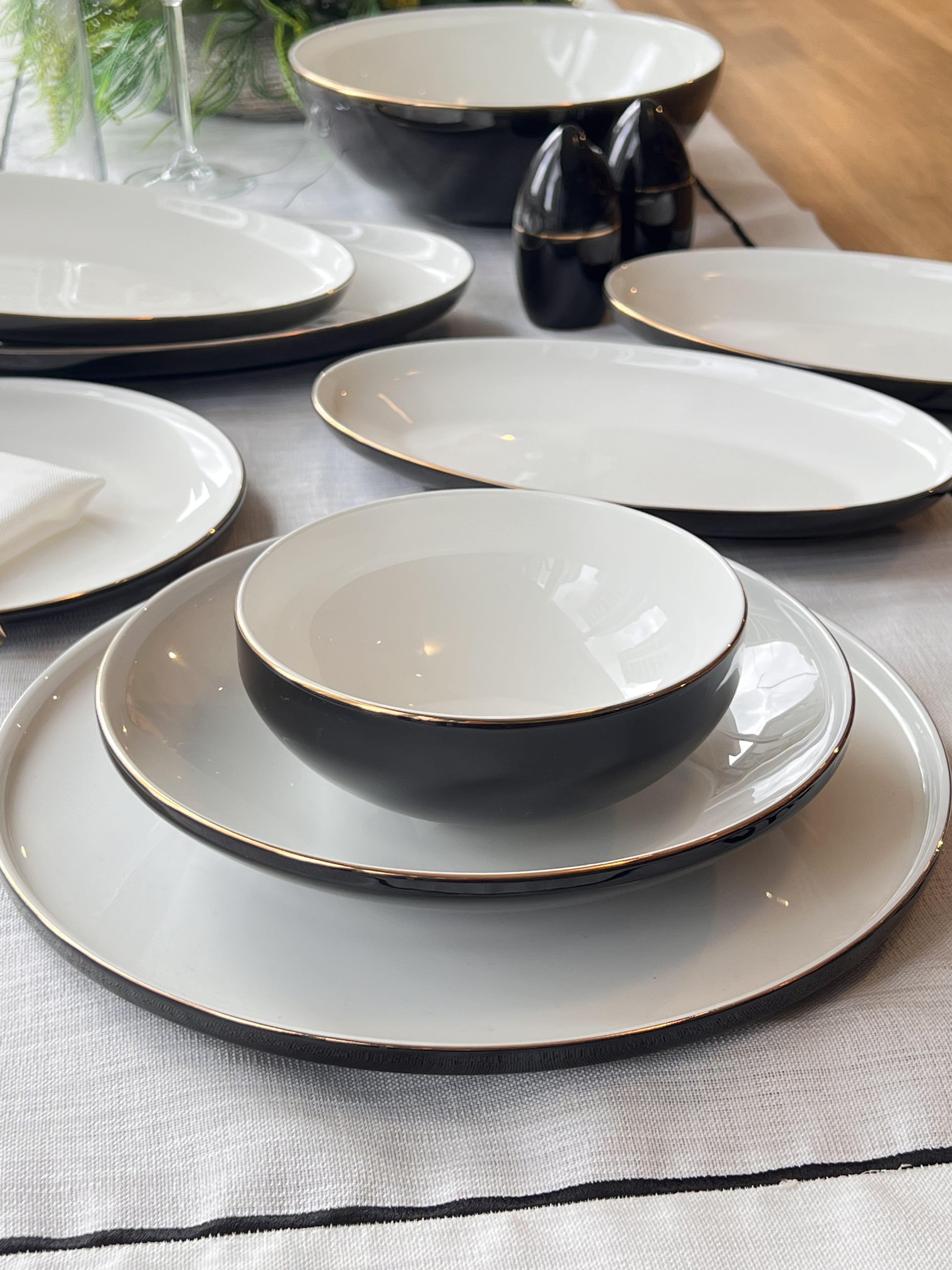 Yemek Takımı Modern Black 31 Parça 6 Kişilik