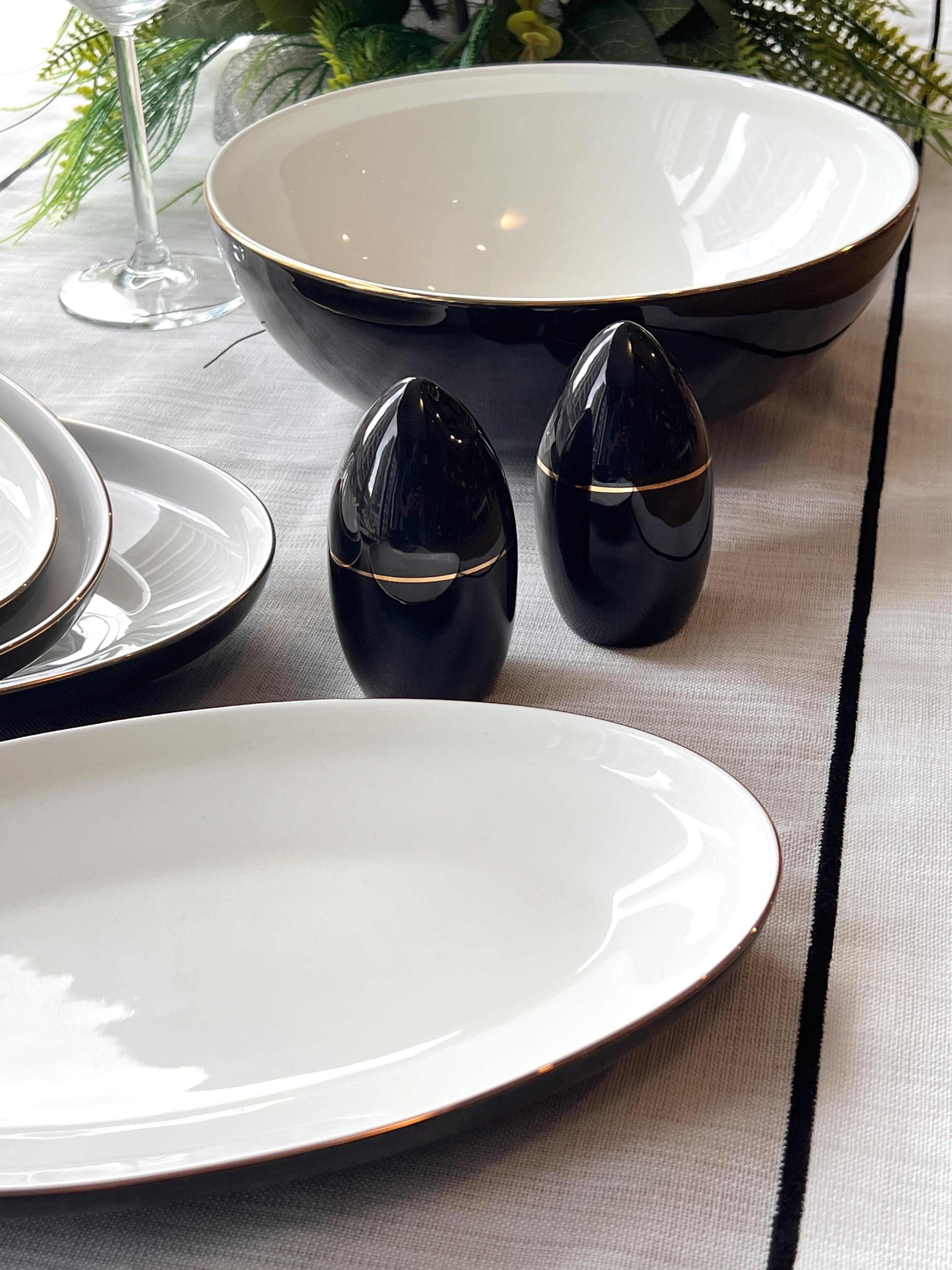 Yemek Takımı Modern Black 31 Parça 6 Kişilik