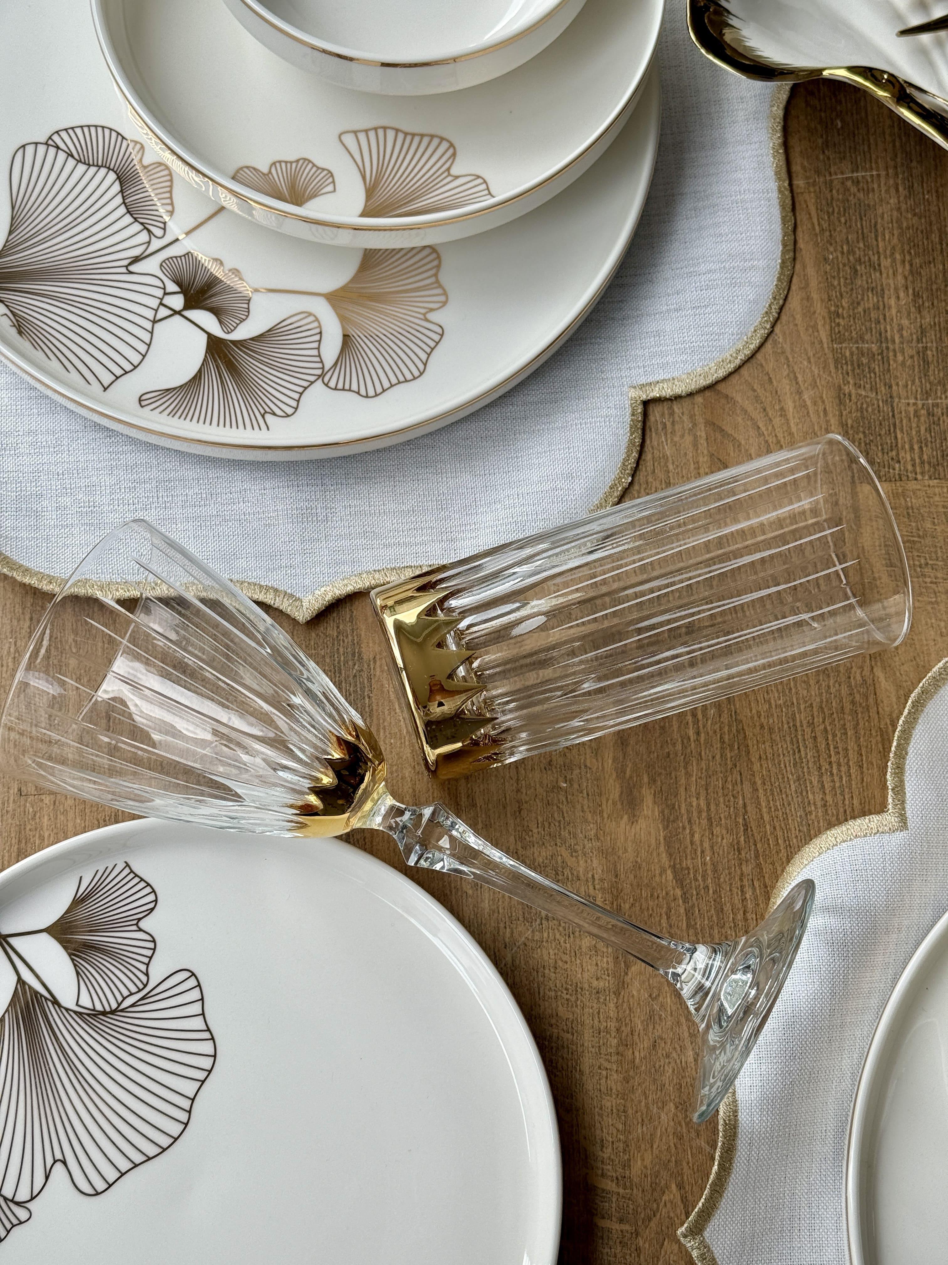 Yemek Takımı Modern Ginkgo 53 Parça 6 Kişilik 