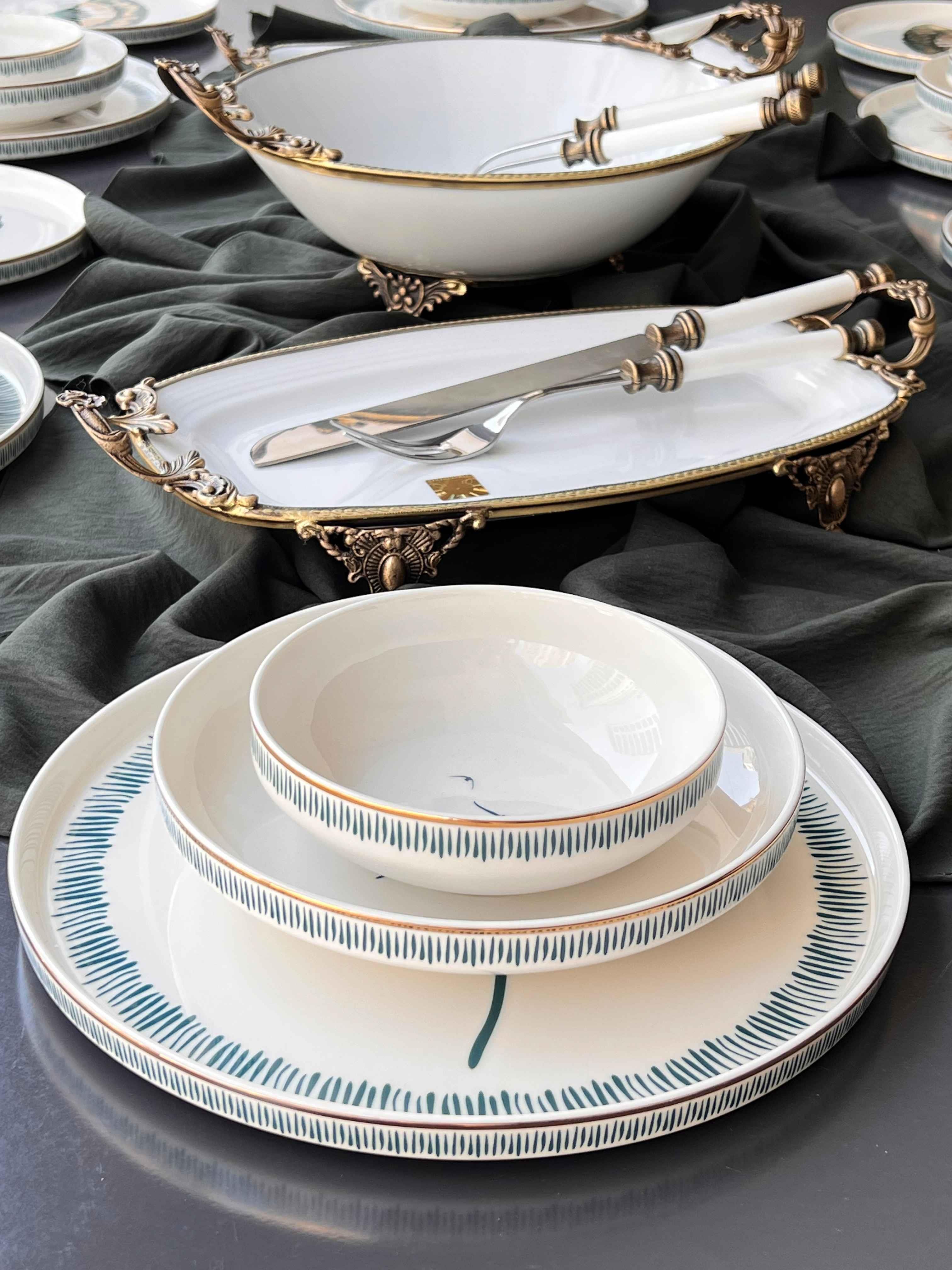 Yemek Takımı Modern Grace 32 Parça 6 Kişilik