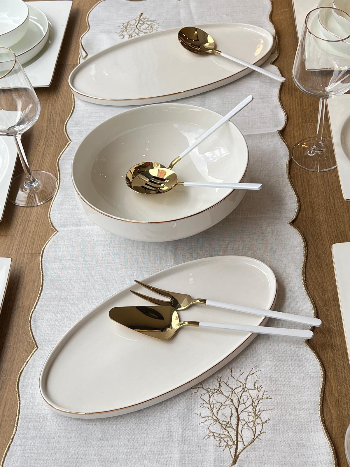 Yemek Takımı Modern Kare 39 Parça 6 Kişilik