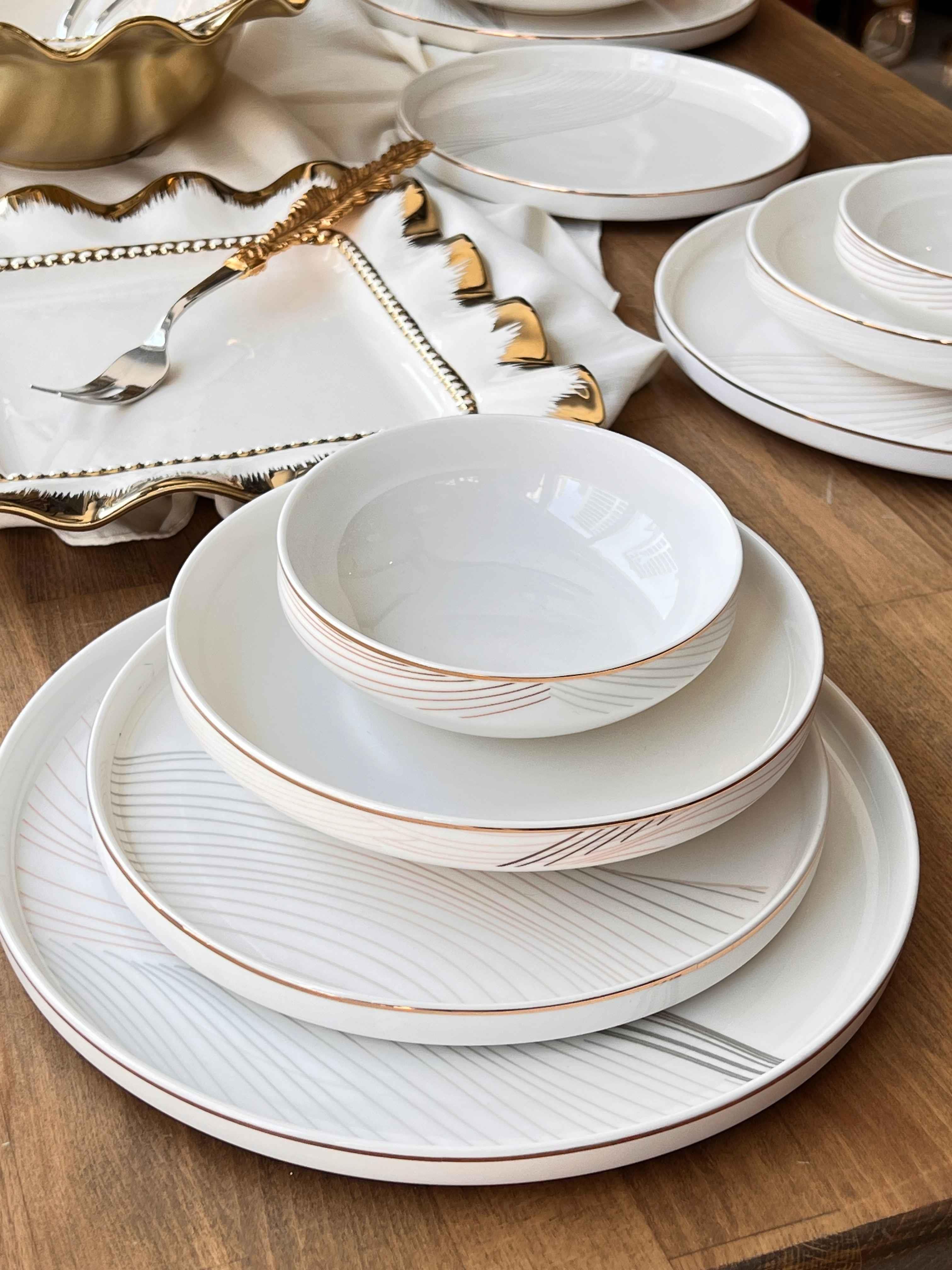 Yemek Takımı Modern Line 58 Parça 12 Kişilik