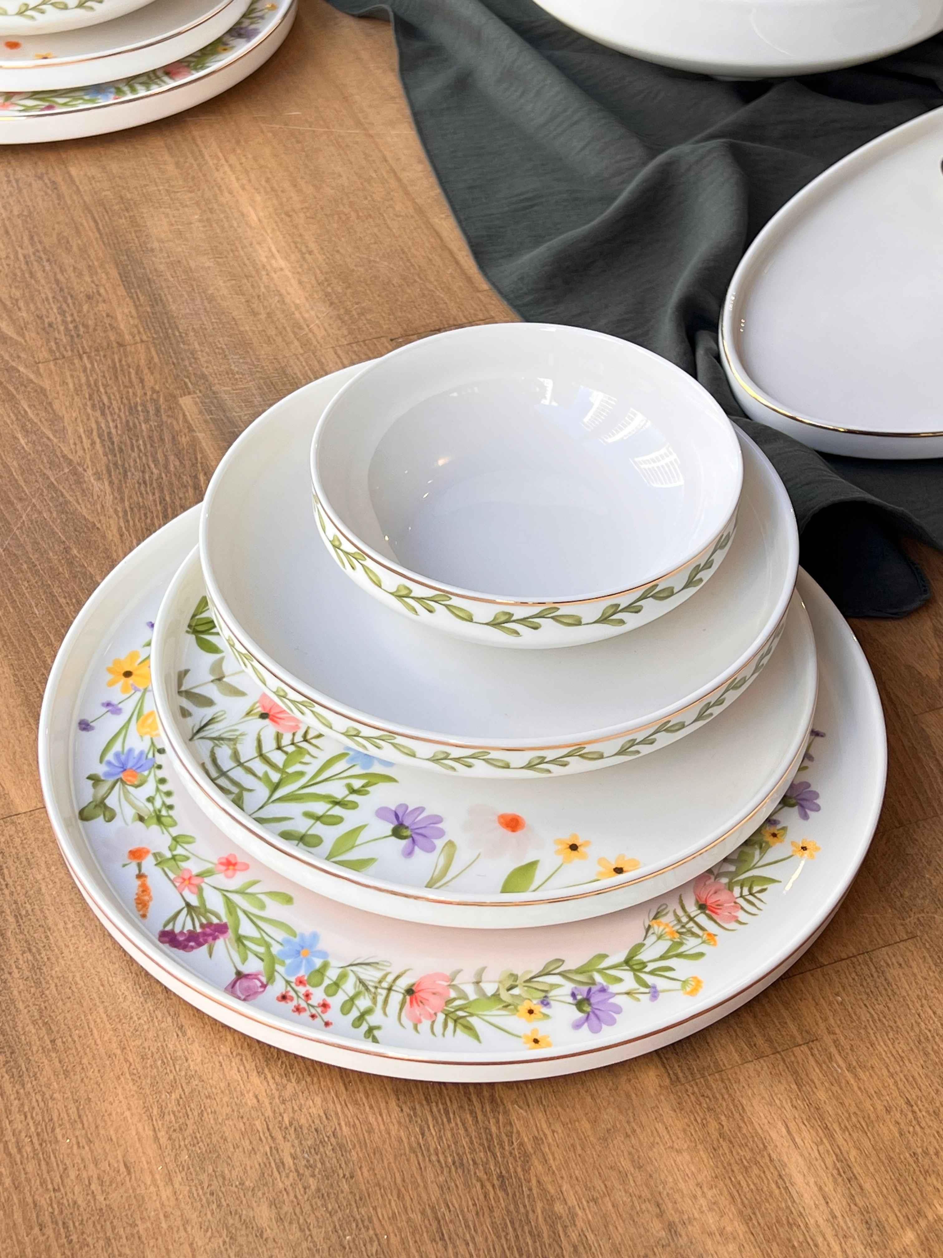 Yemek Takımı Modern Spring 59 Parça 12 Kişilik