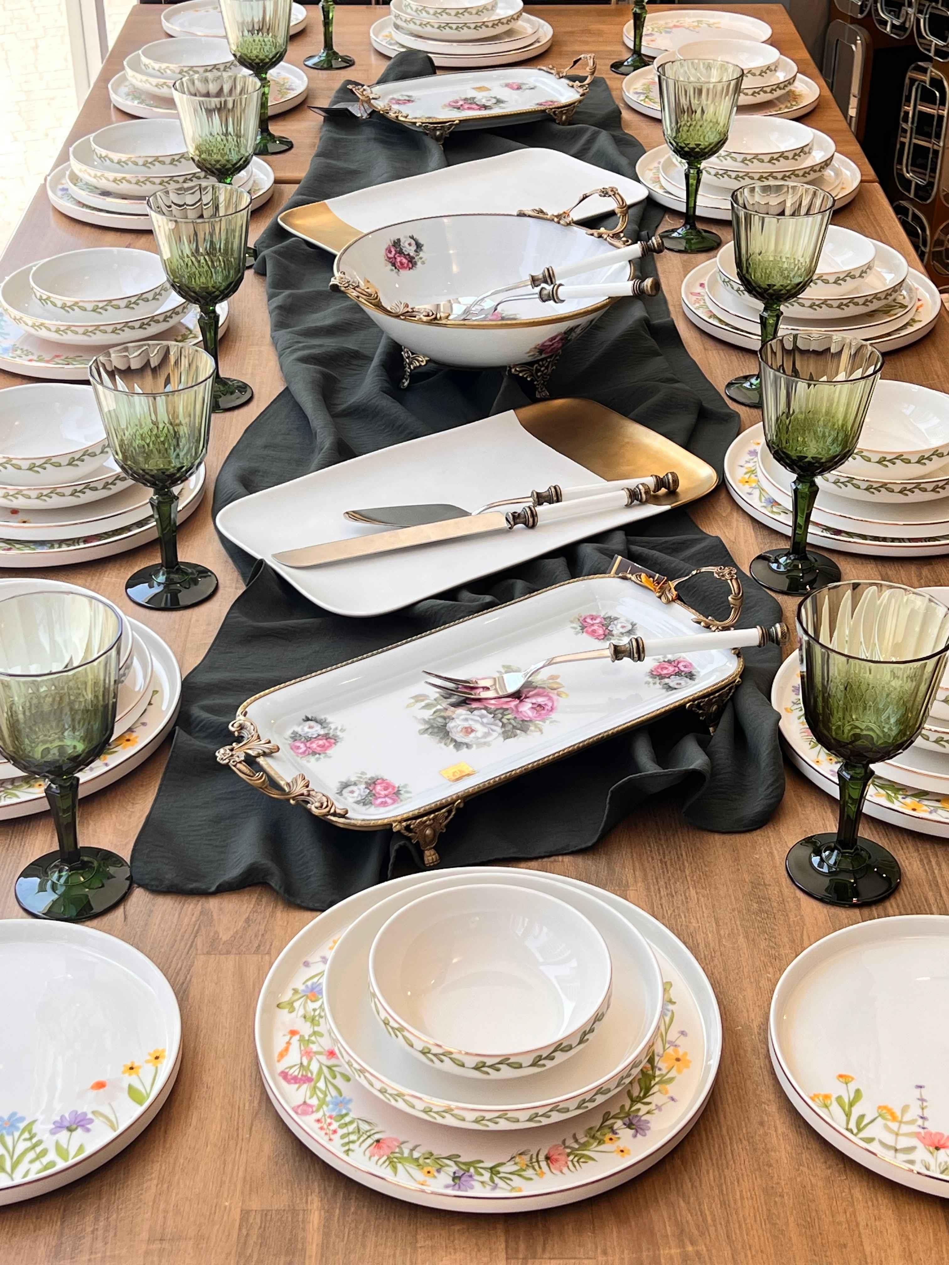 Yemek Takımı Modern Spring 70 Parça 12 Kişilik
