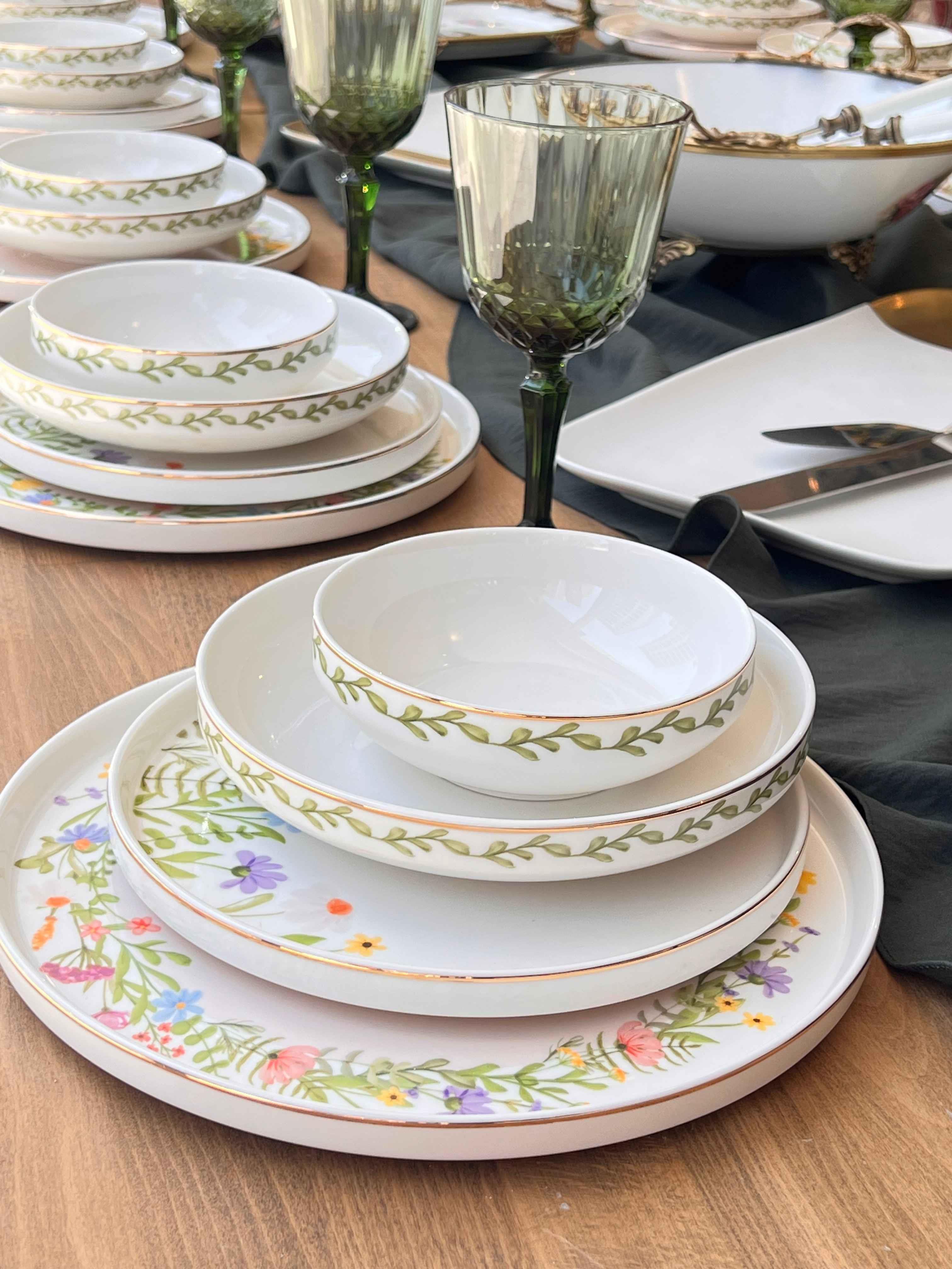 Yemek Takımı Modern Spring 70 Parça 12 Kişilik