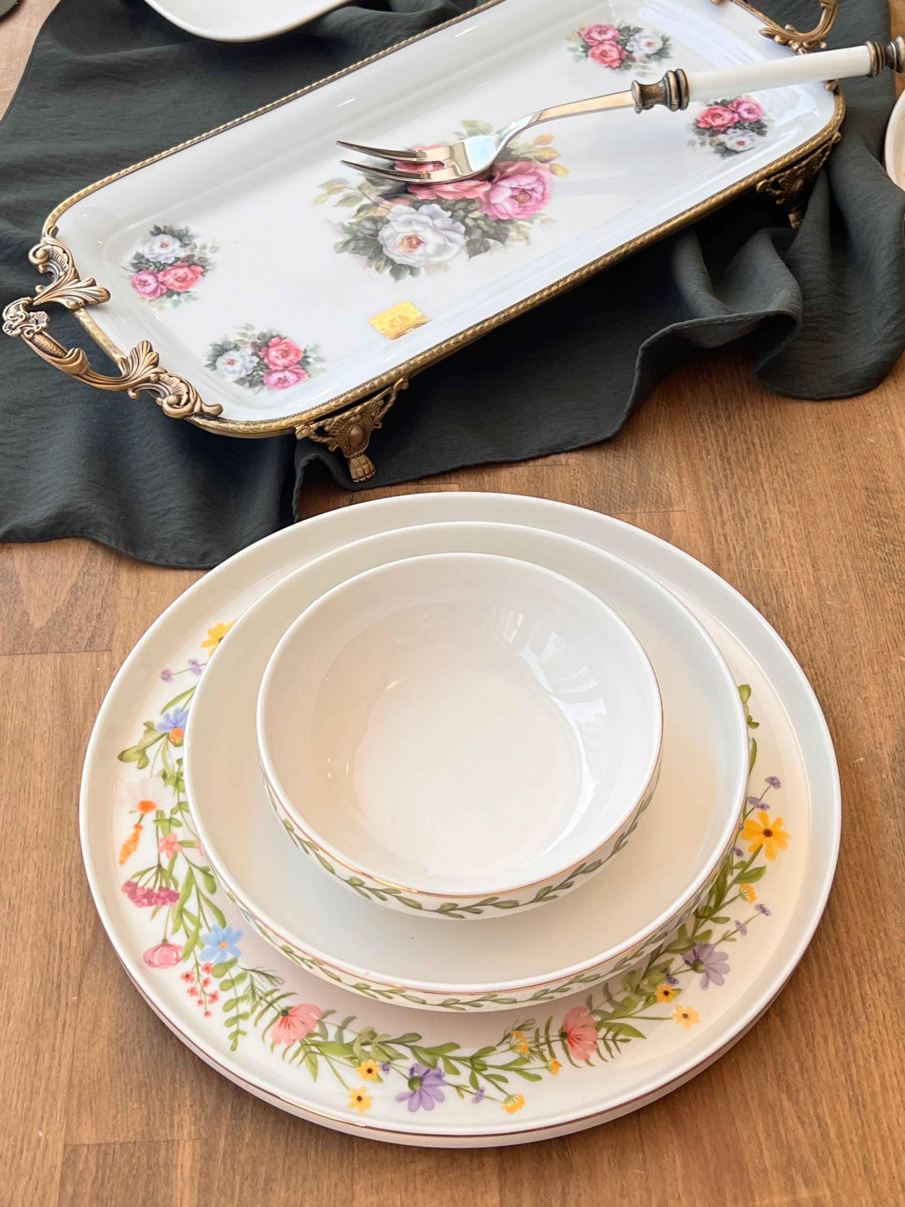 Yemek Takımı Modern Spring 70 Parça 12 Kişilik