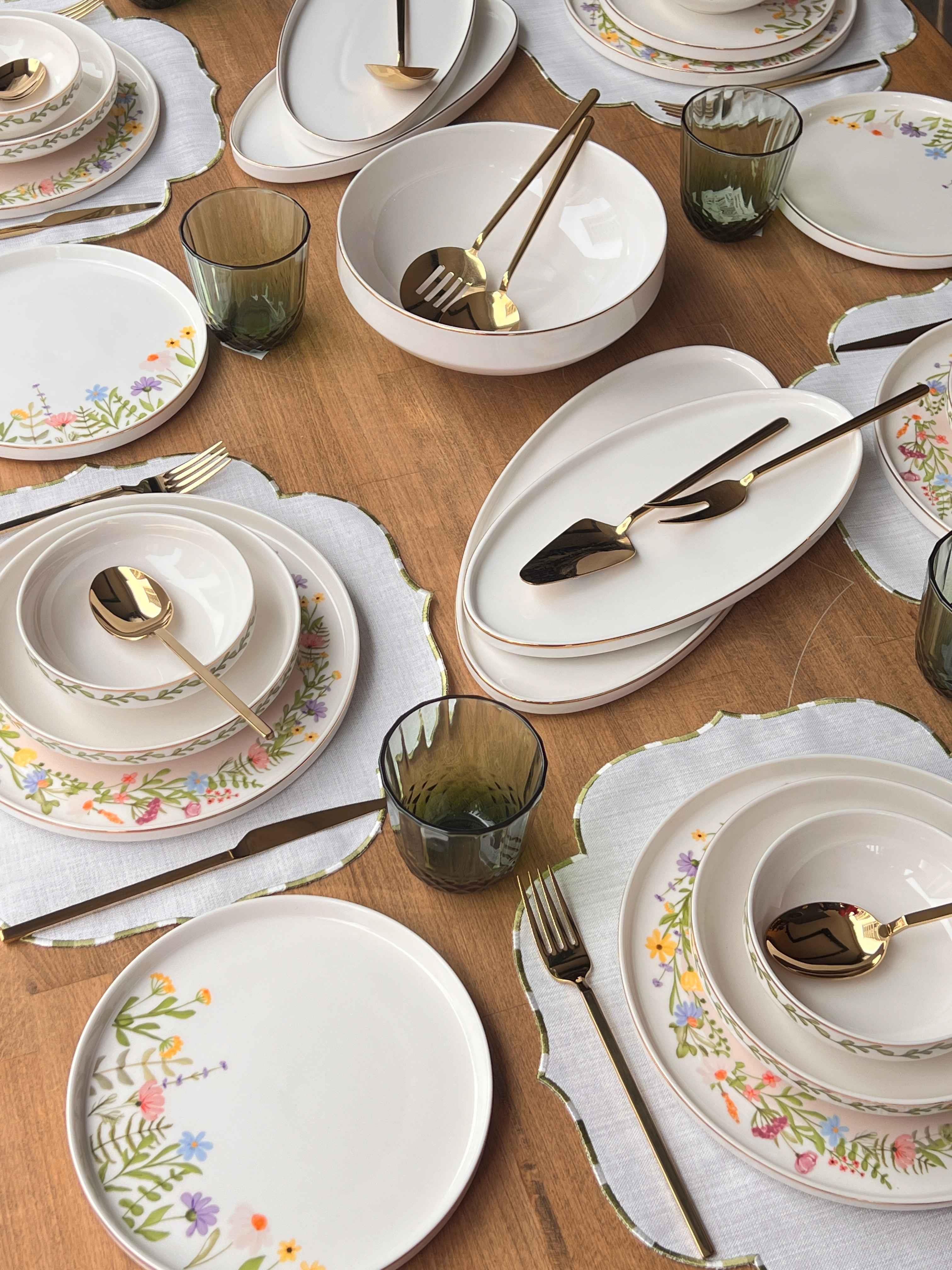 Yemek Takımı Modern Spring 88 Parça 6 Kişilik