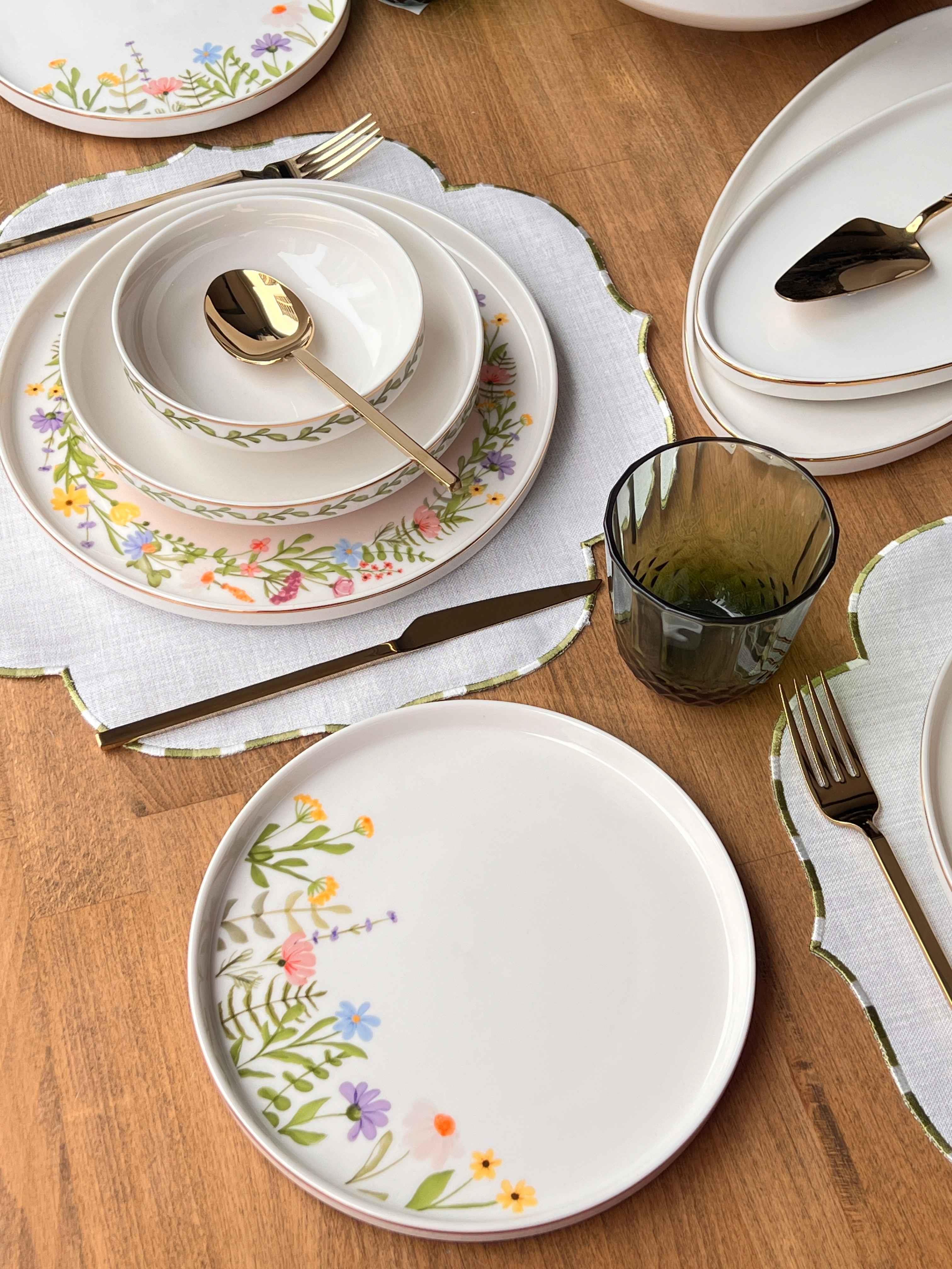 Yemek Takımı Modern Spring 88 Parça 6 Kişilik