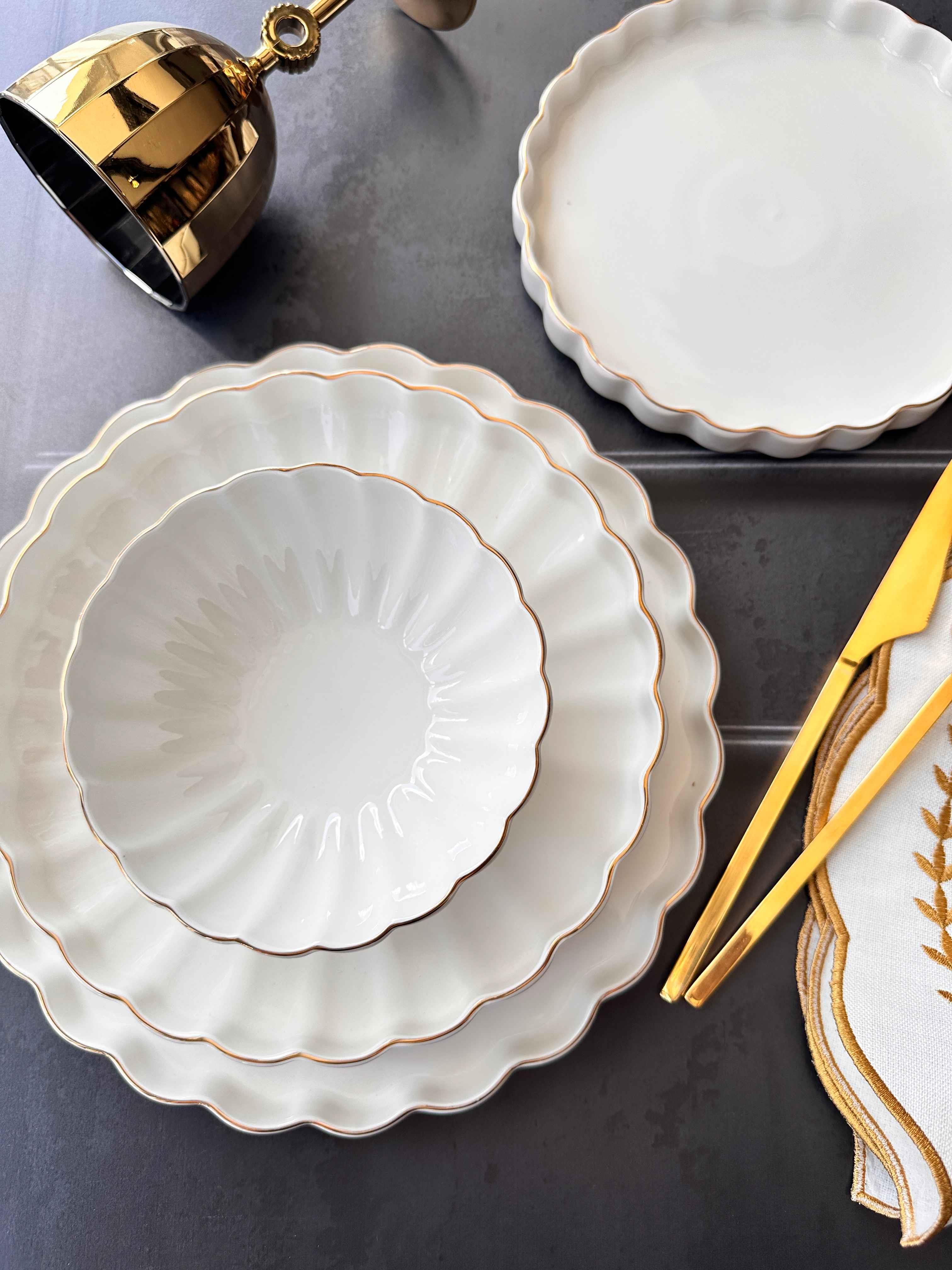 Yemek Takımı Royal Charme Gold 24 Parça 6 Kişilik