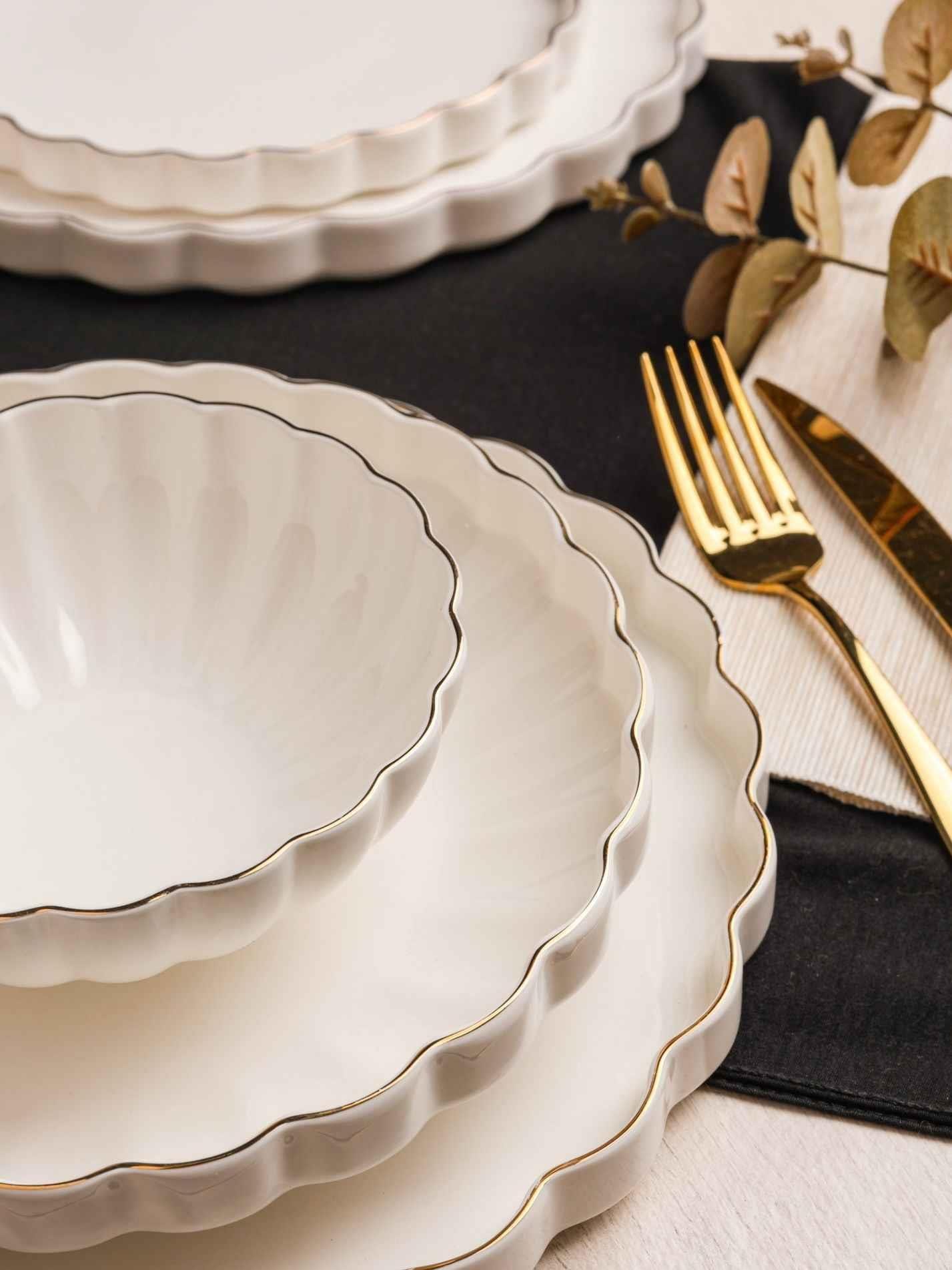 Yemek Takımı Royal Charme Gold 24 Parça 6 Kişilik