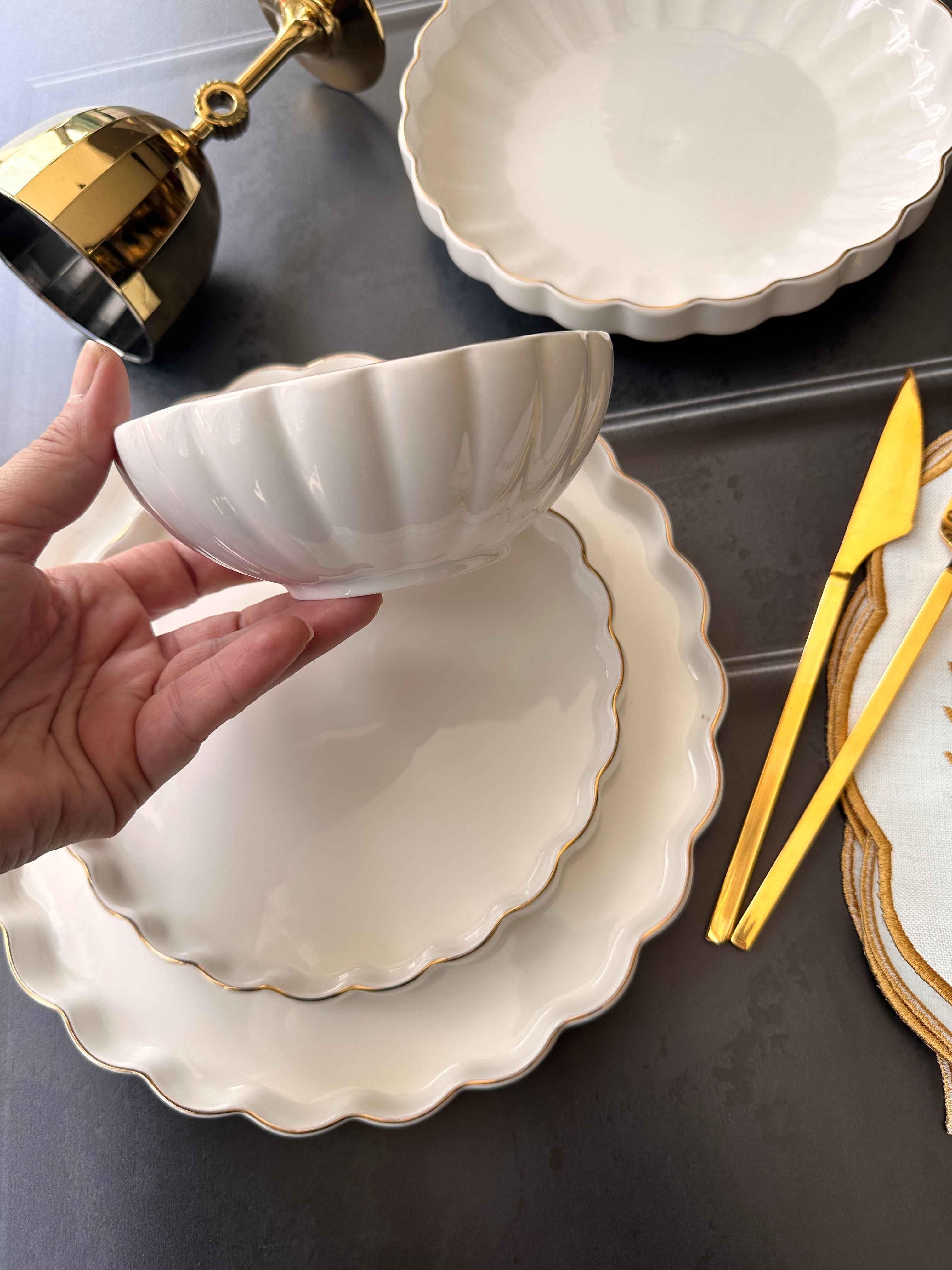 Yemek Takımı Royal Charme Gold 24 Parça 6 Kişilik