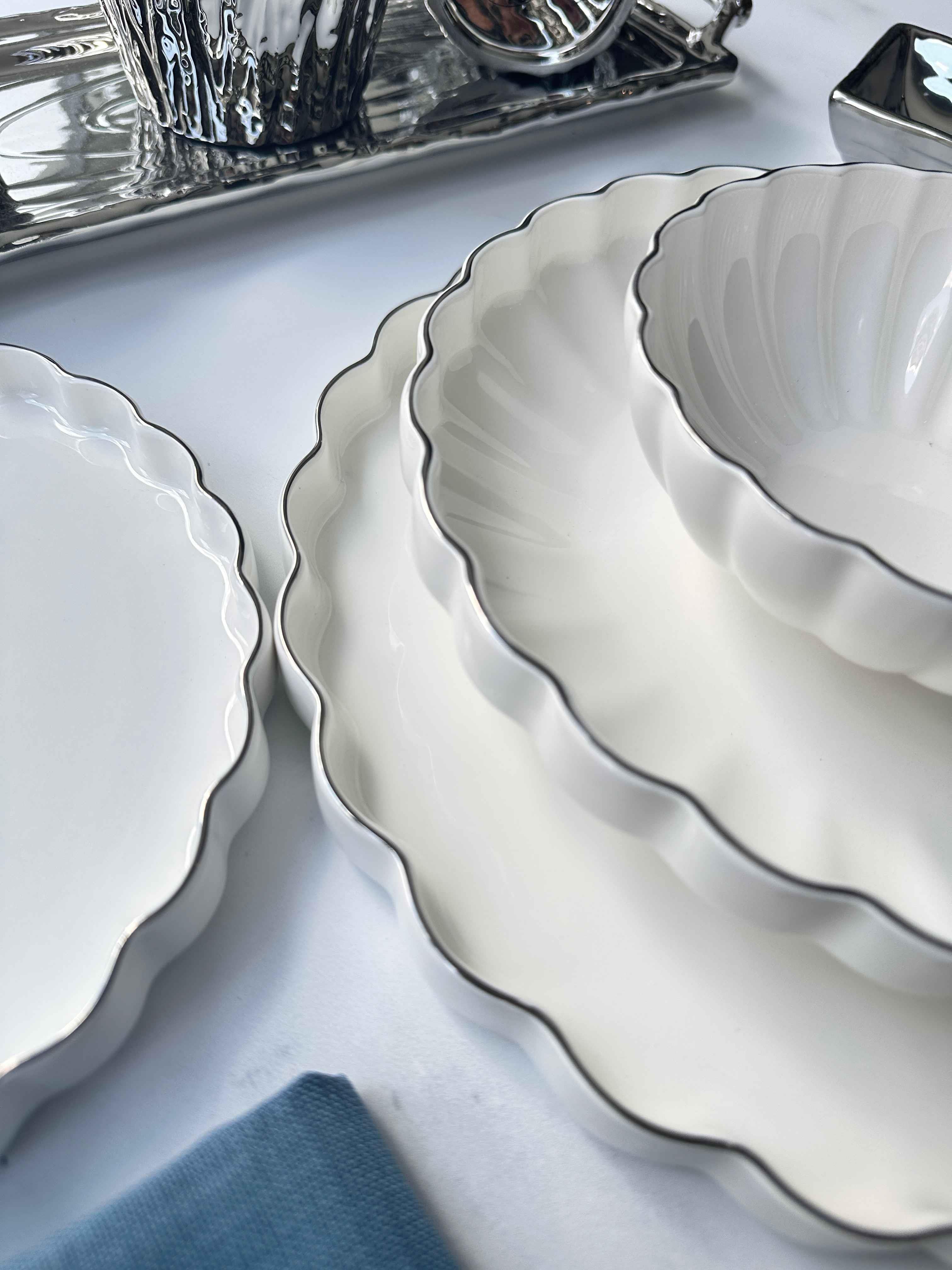 Yemek Takımı Royal Charme Silver 24 Parça 6 Kişilik