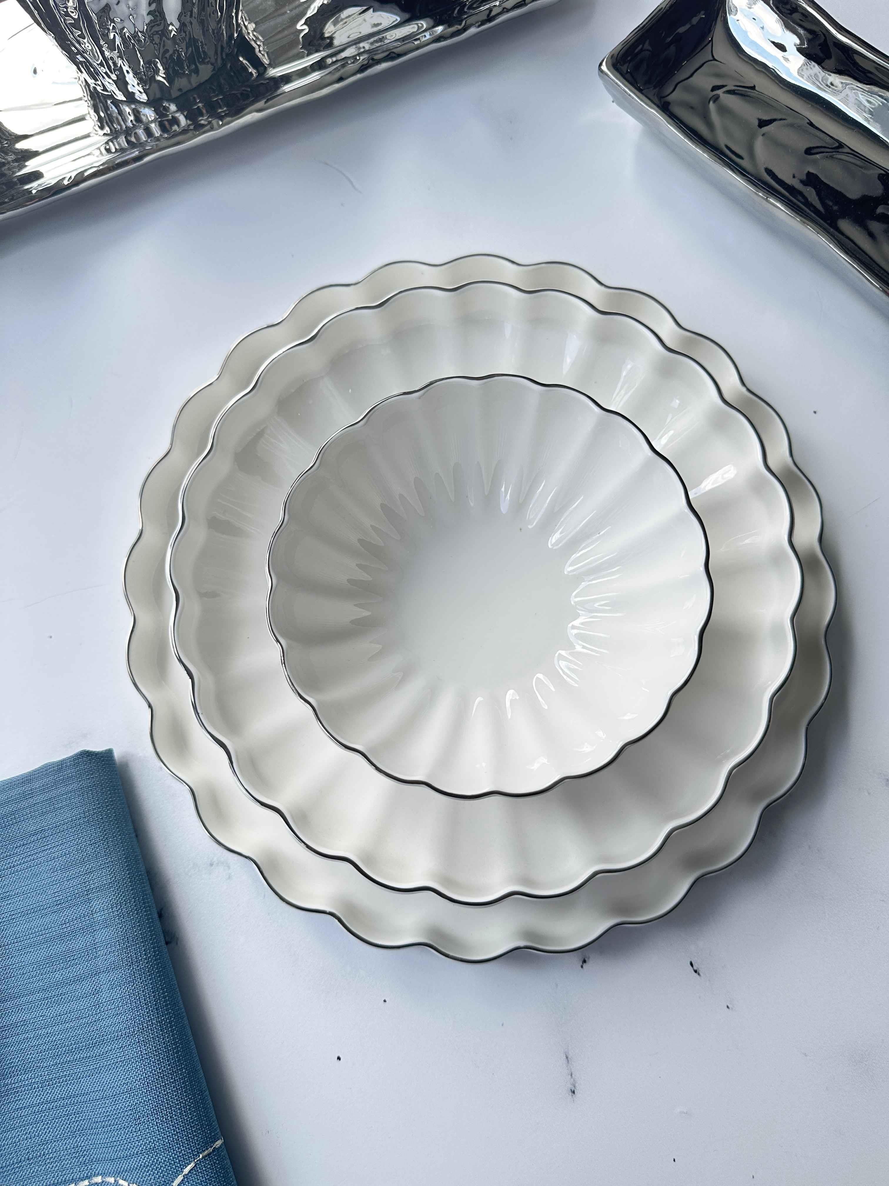 Yemek Takımı Royal Charme Silver 24 Parça 6 Kişilik