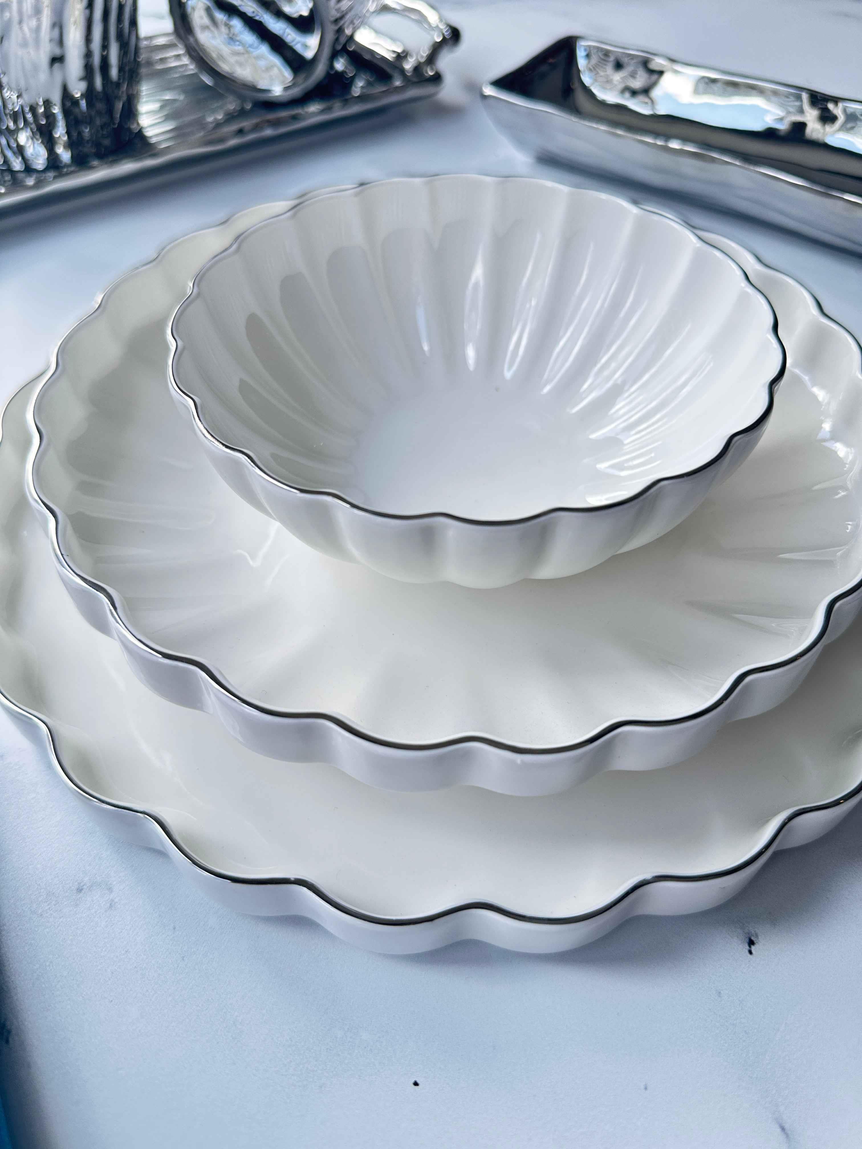 Yemek Takımı Royal Charme Silver 24 Parça 6 Kişilik