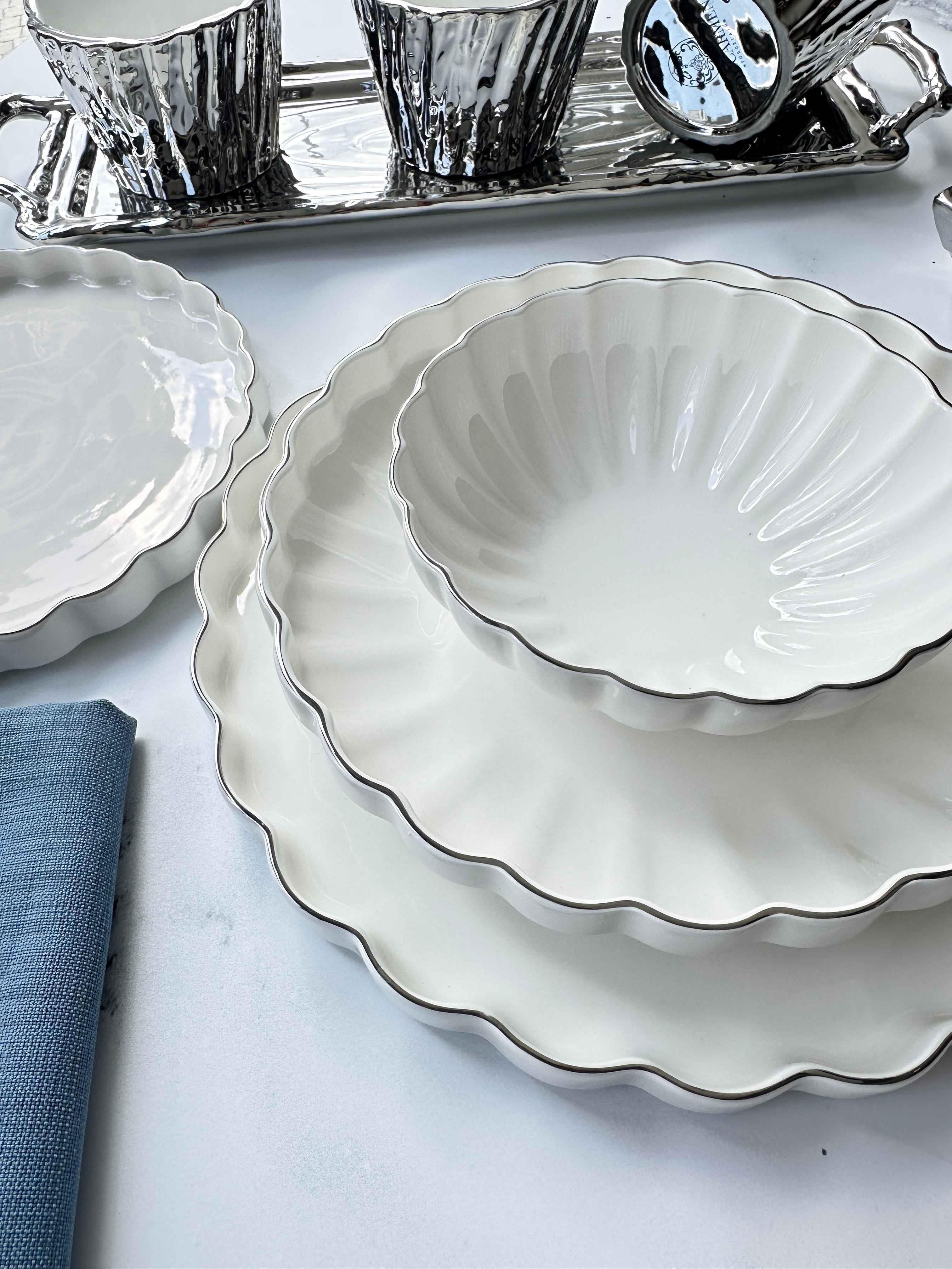Yemek Takımı Royal Charme Silver 24 Parça 6 Kişilik