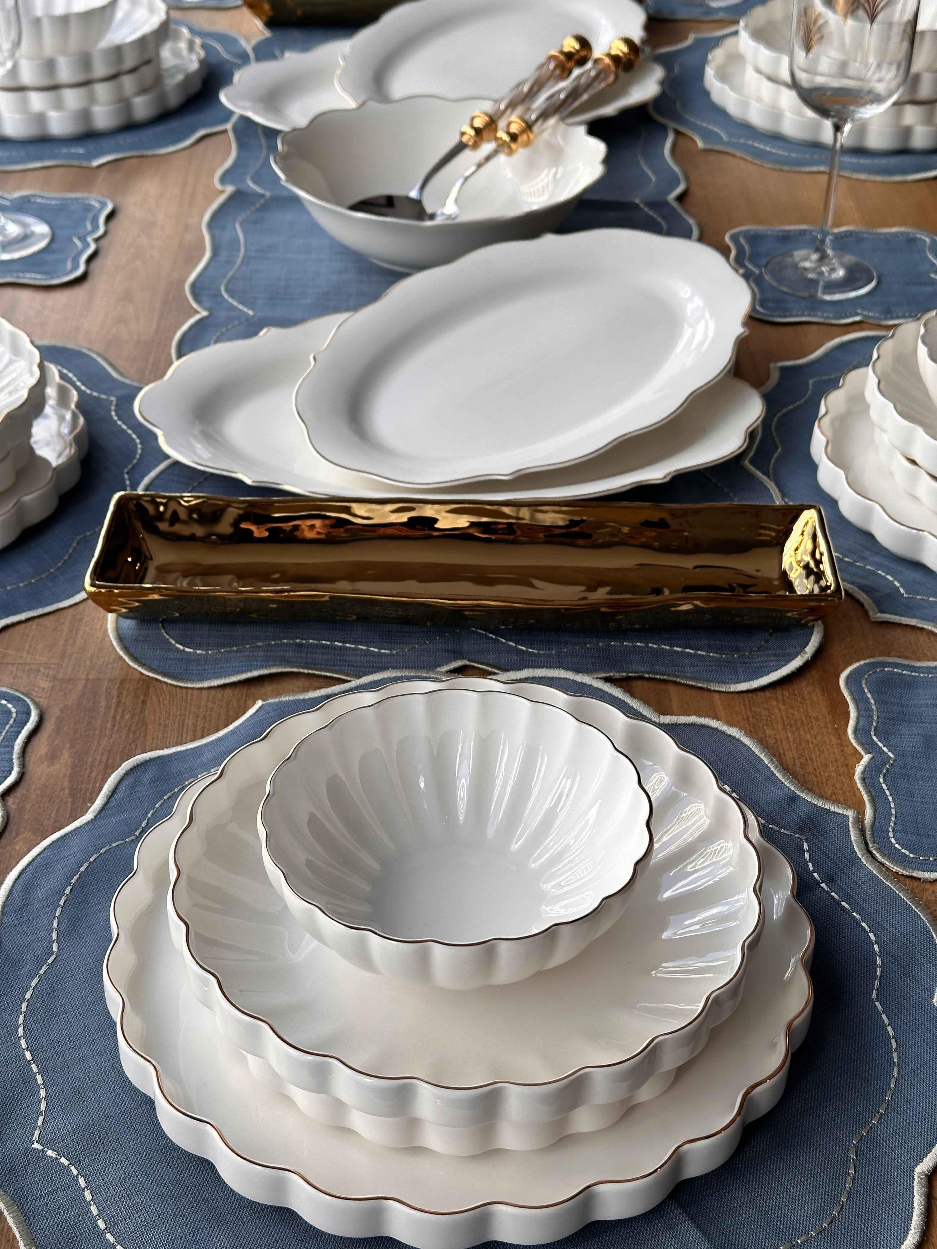 Yemek Takımı Royal Charme Twist Gold 52 Parça 6 Kişilik