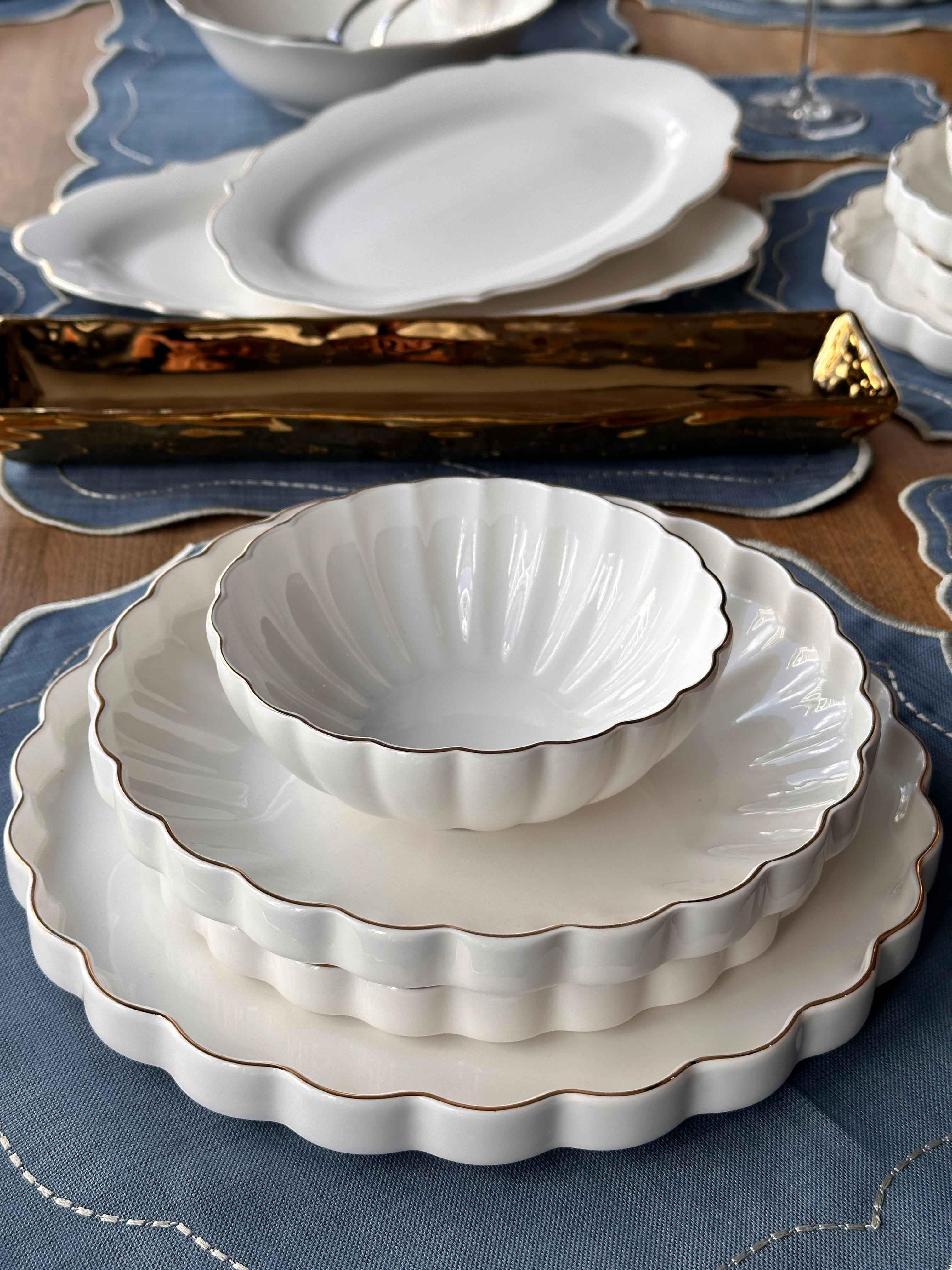 Yemek Takımı Royal Charme Twist Gold 52 Parça 6 Kişilik
