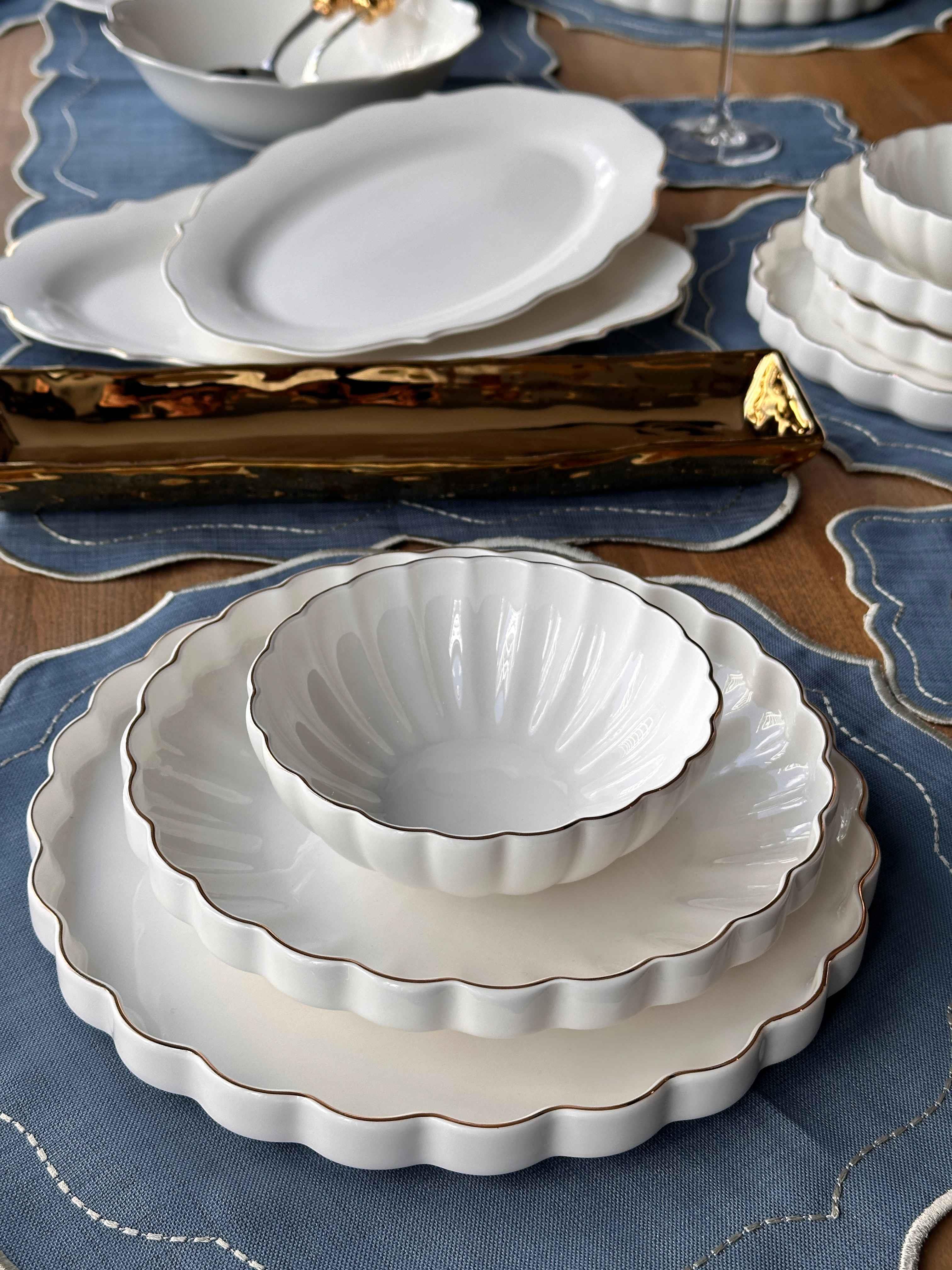 Yemek Takımı Royal Charme Twist Gold 52 Parça 6 Kişilik