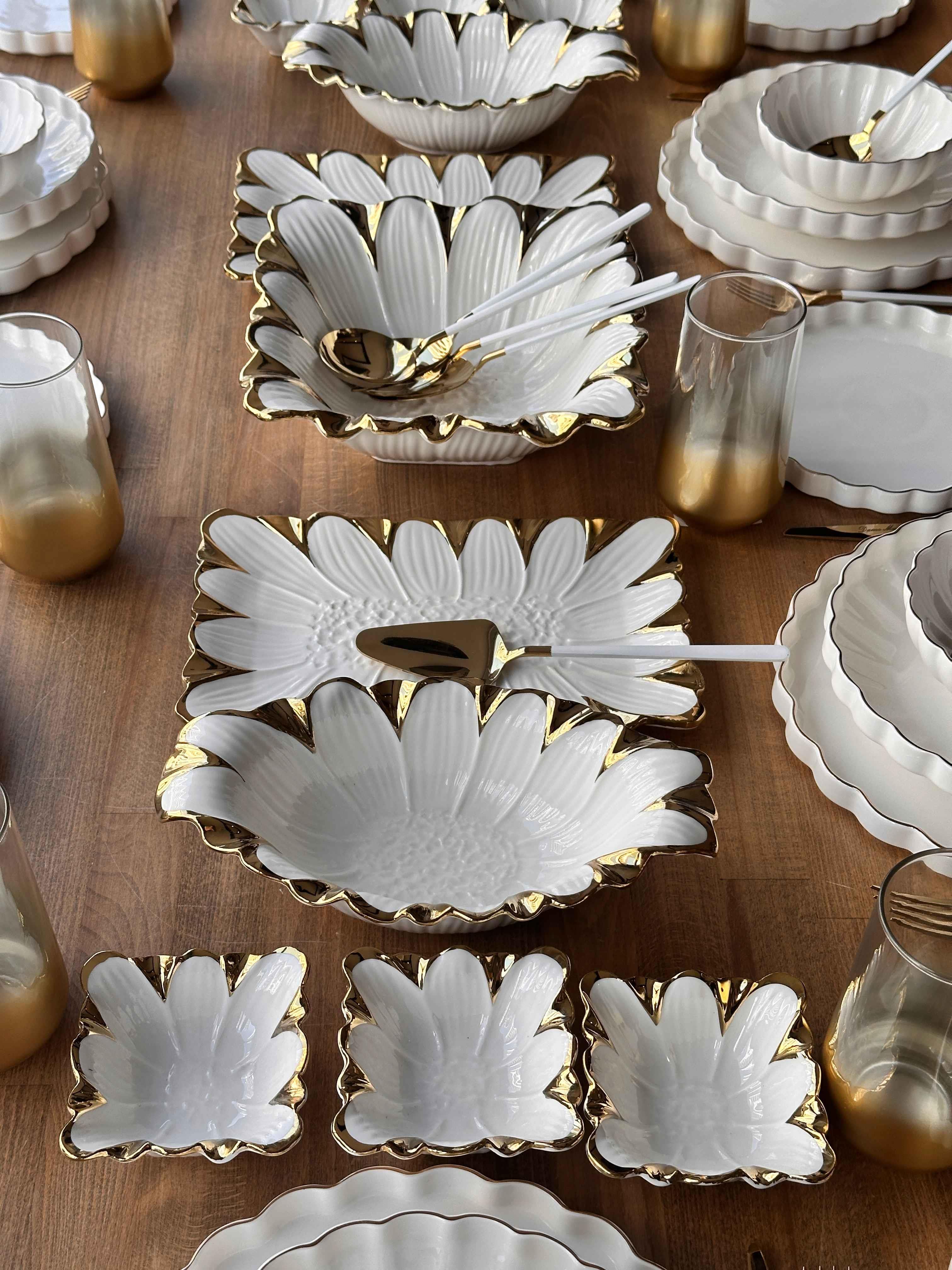 Yemek Takımı Royal Charme Twist Gold 88 Parça 6 Kişilik