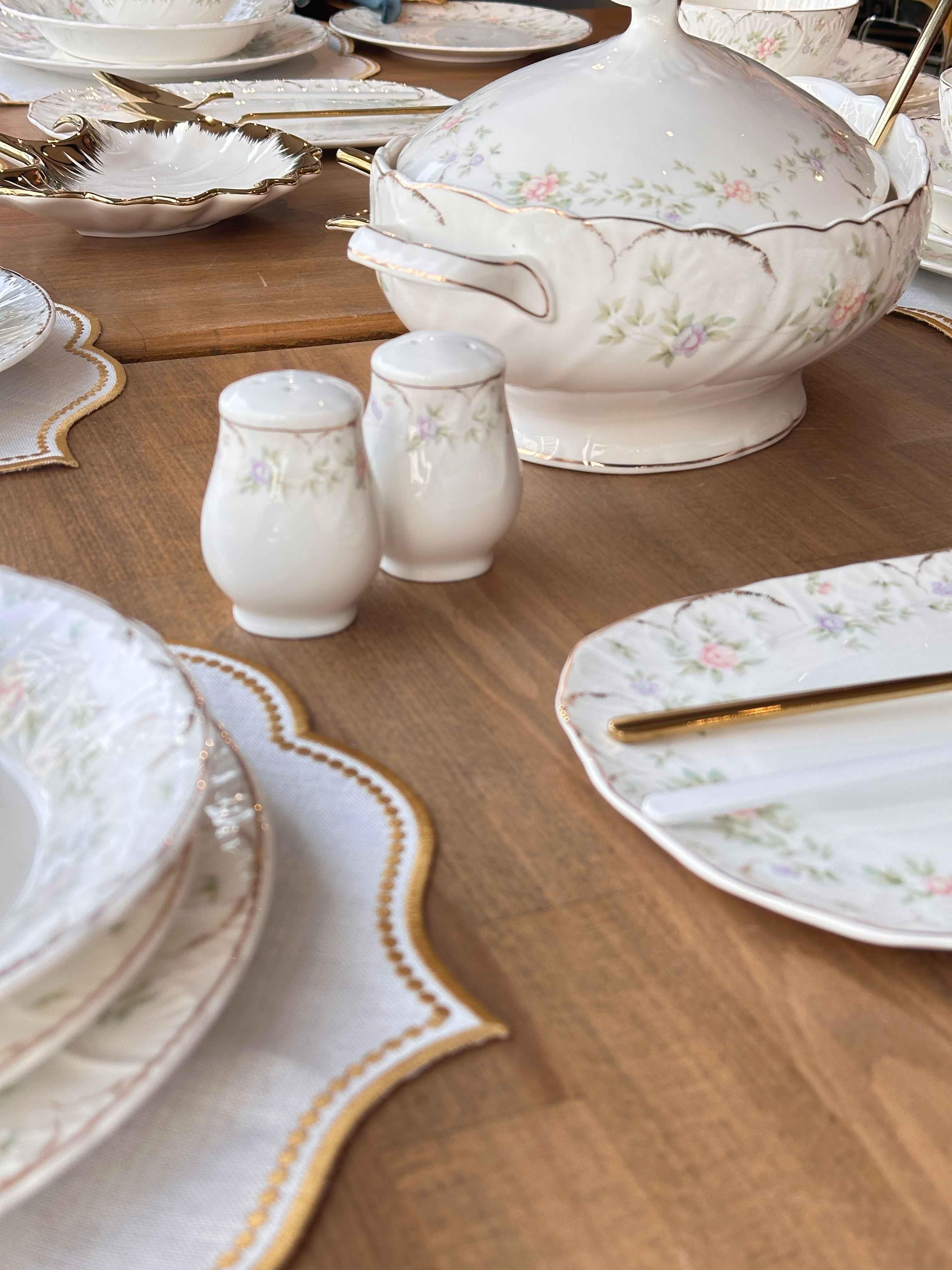 Yemek Takımı Tıffany Flowers 84 Parça 12 Kişilik