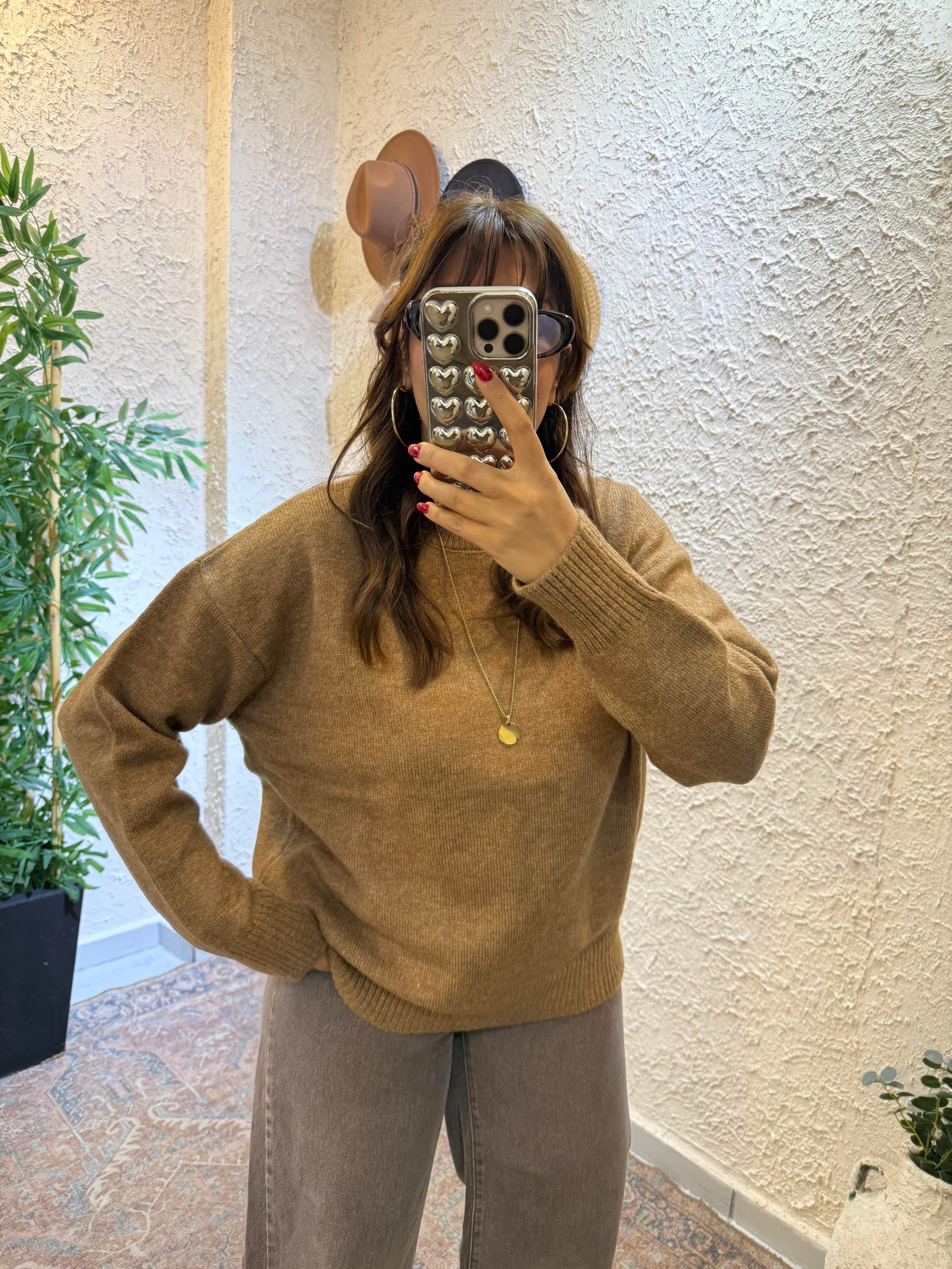  Oversıze Kazak Camel
