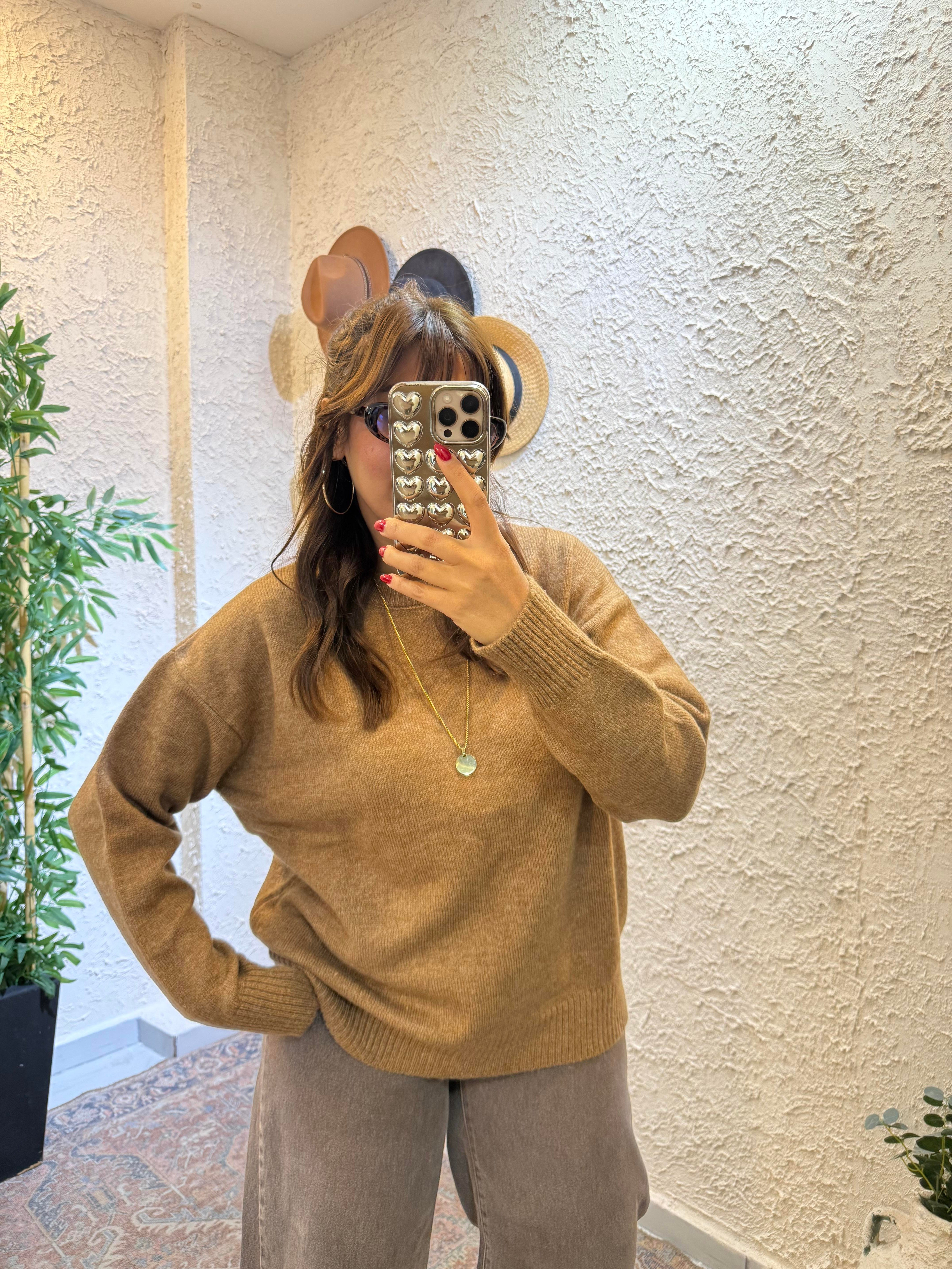  Oversıze Kazak Camel