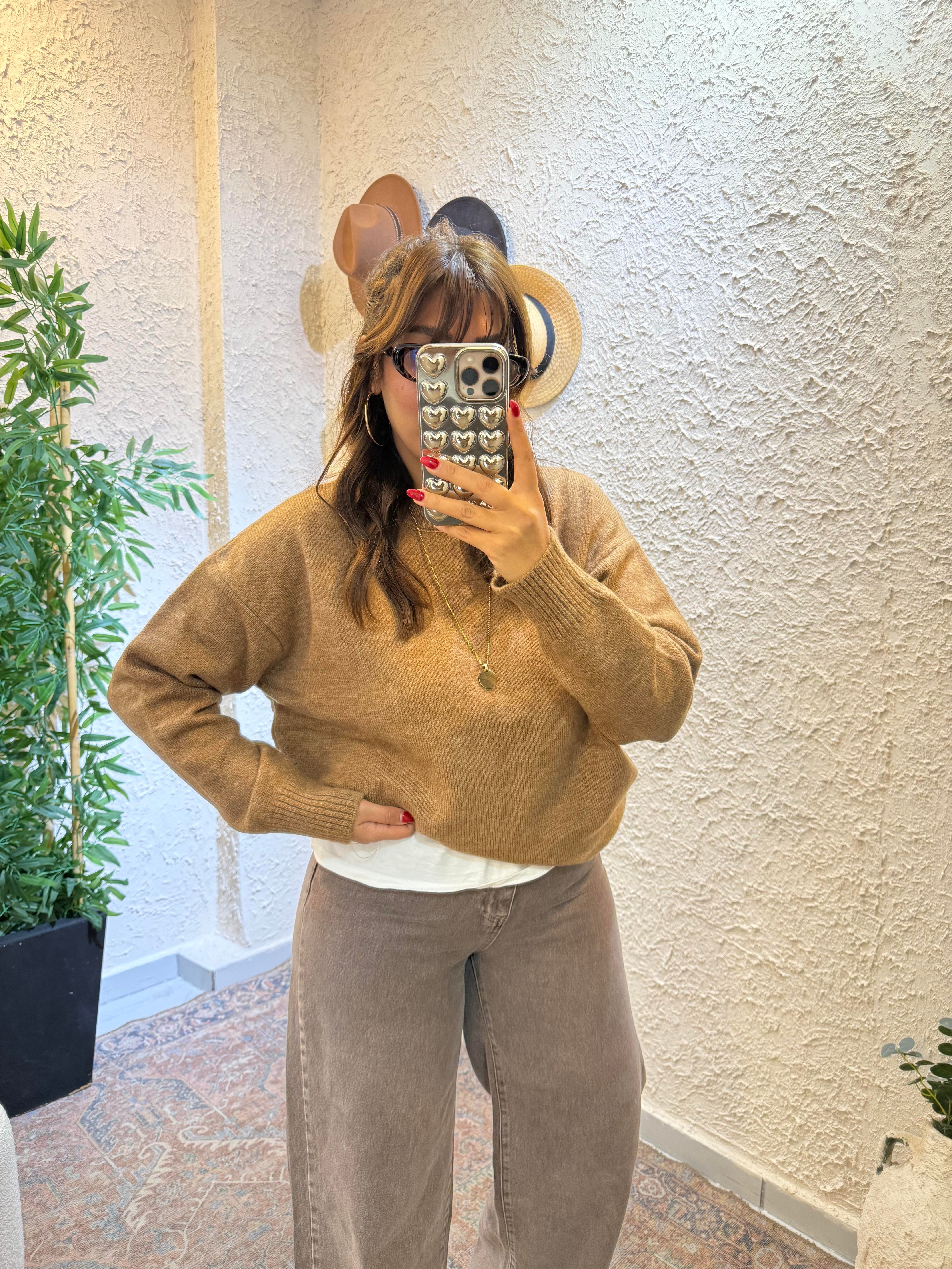  Oversıze Kazak Camel