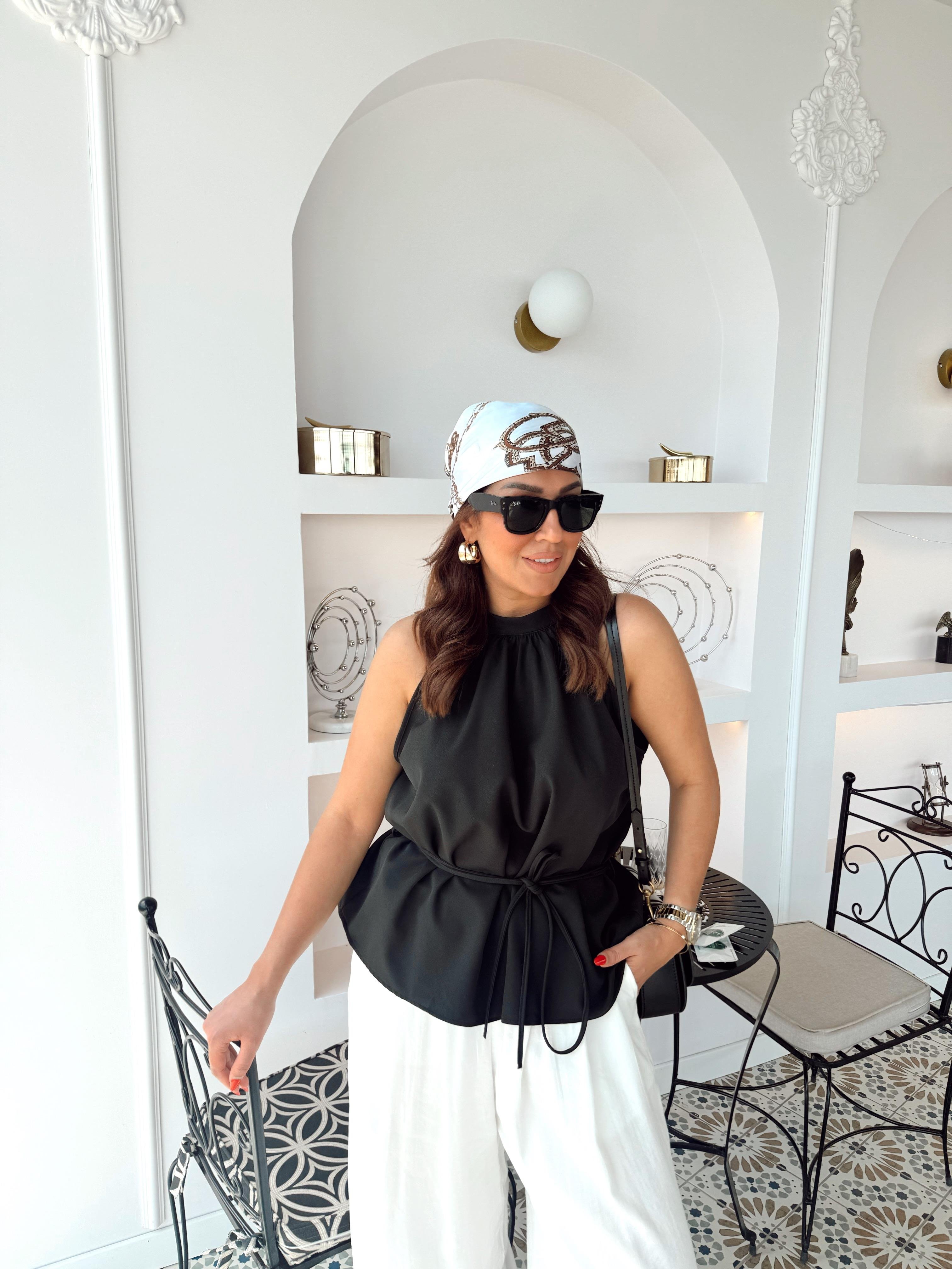 Bağlamalı halter bluz