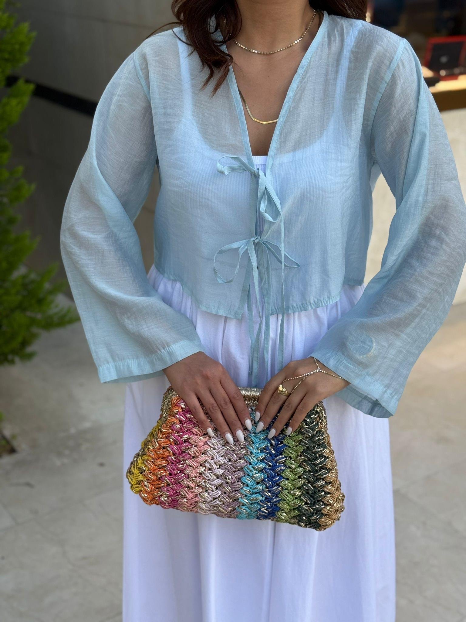 Bağlamalı Tensel Kimono