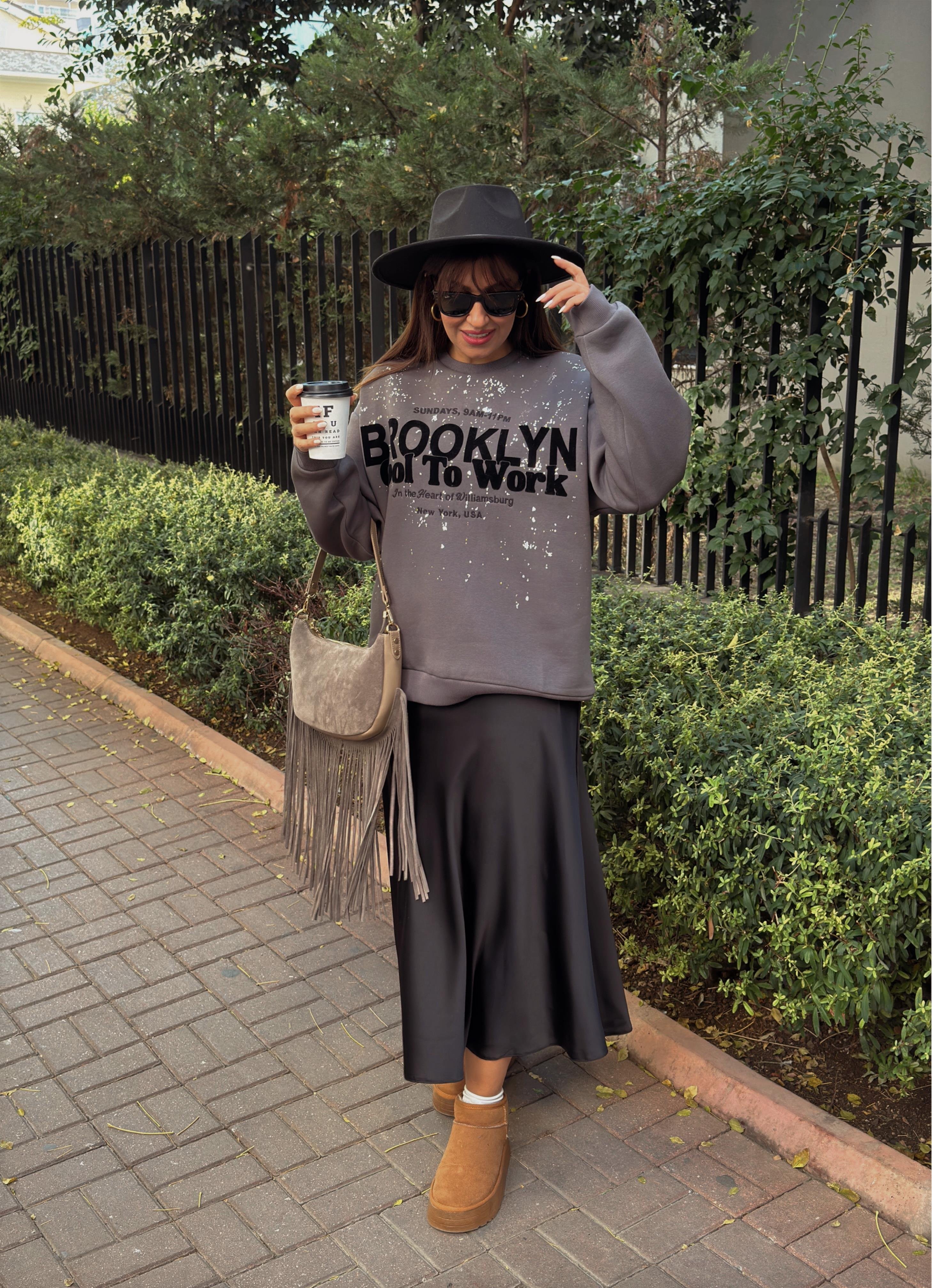 baskılı sweatshirt 