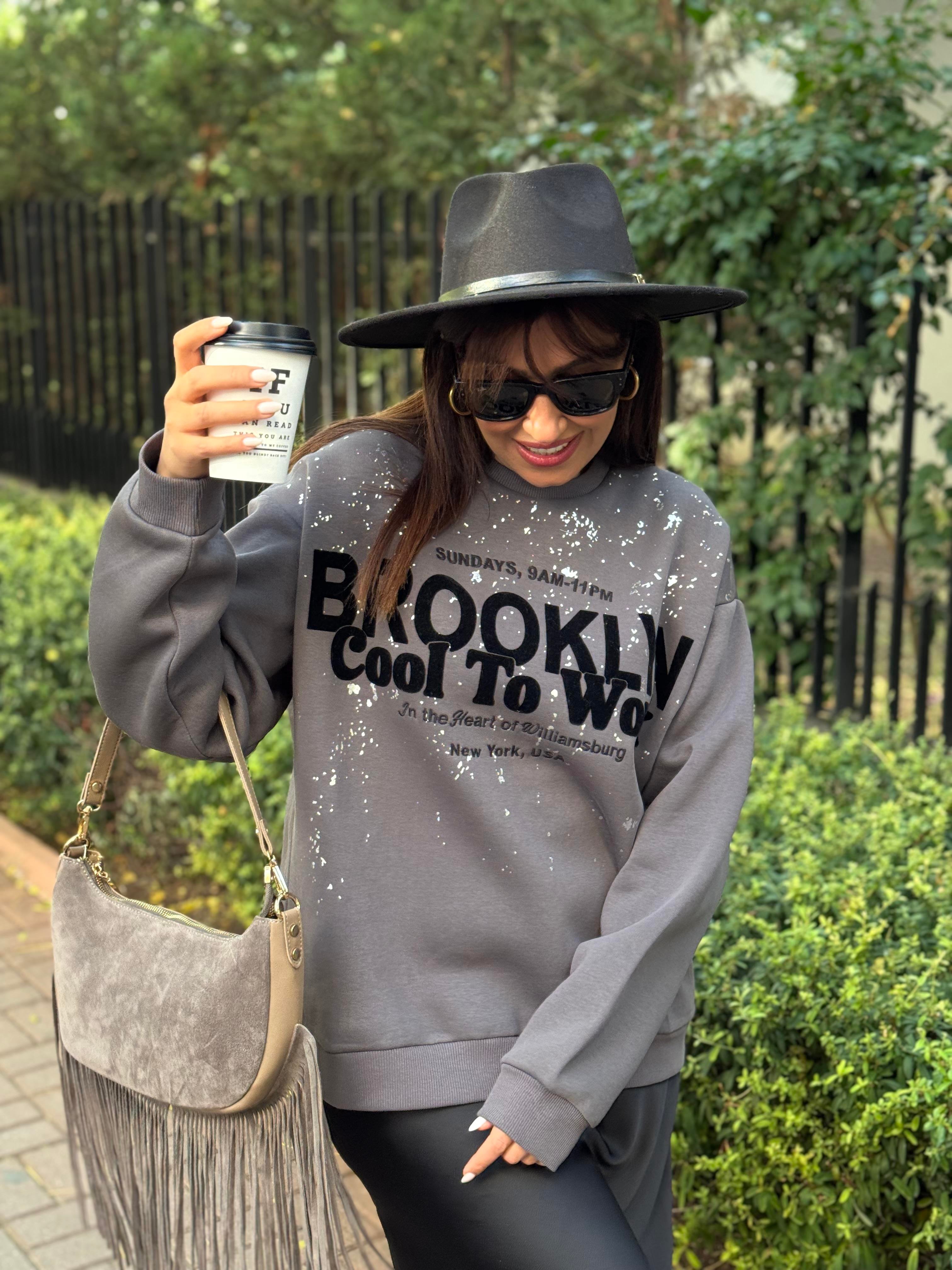 baskılı sweatshirt 