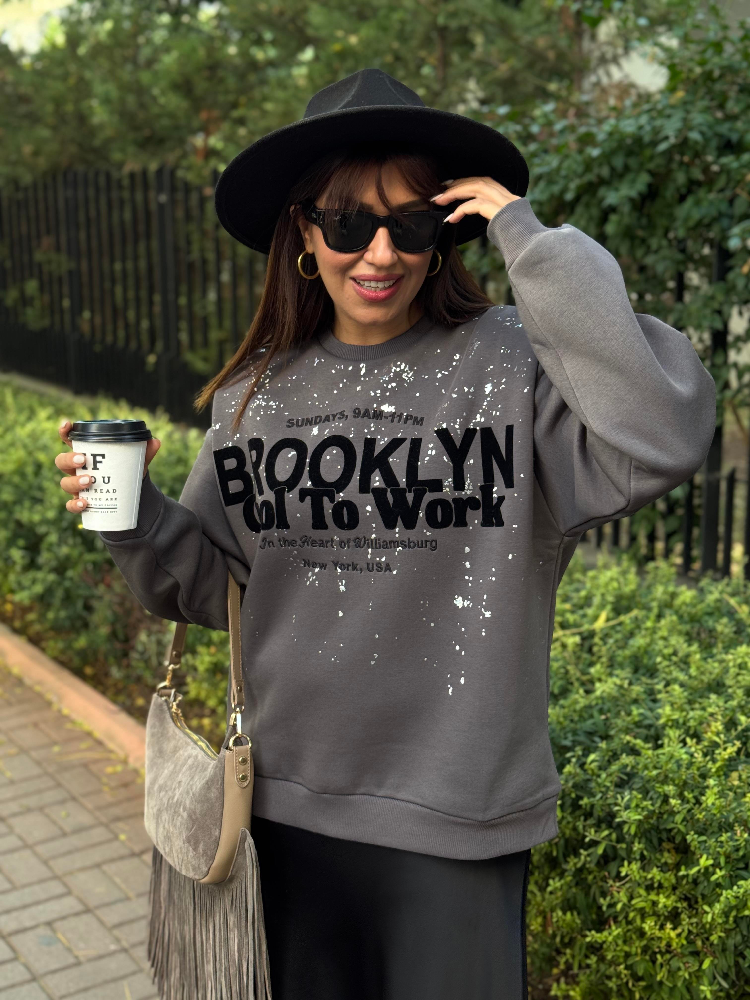baskılı sweatshirt 
