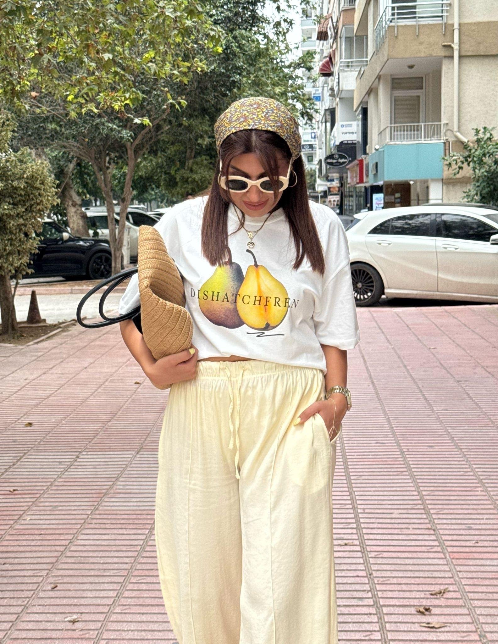 Baskılı Tişört Beyaz