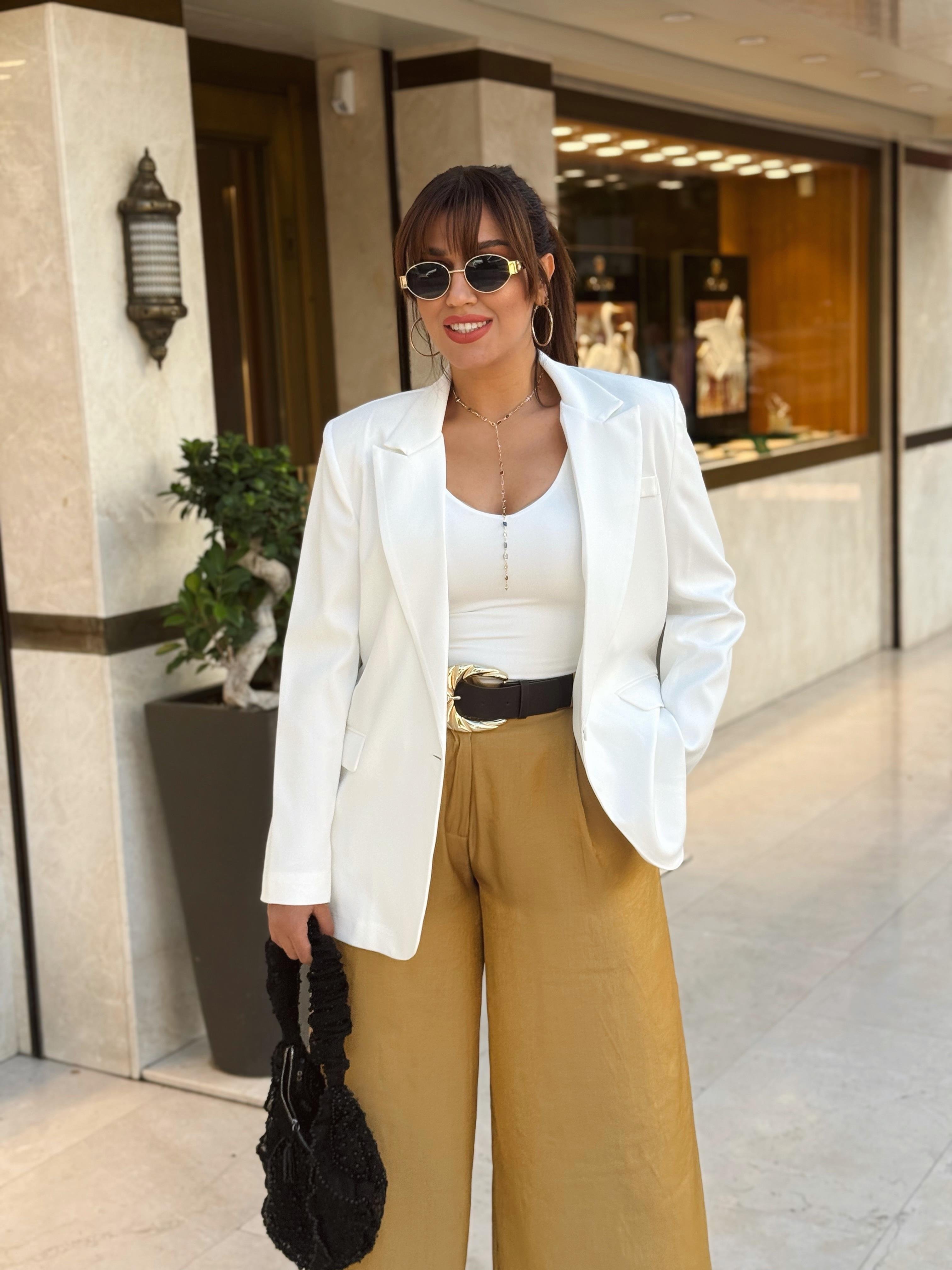 Blazer Ceket Beyaz