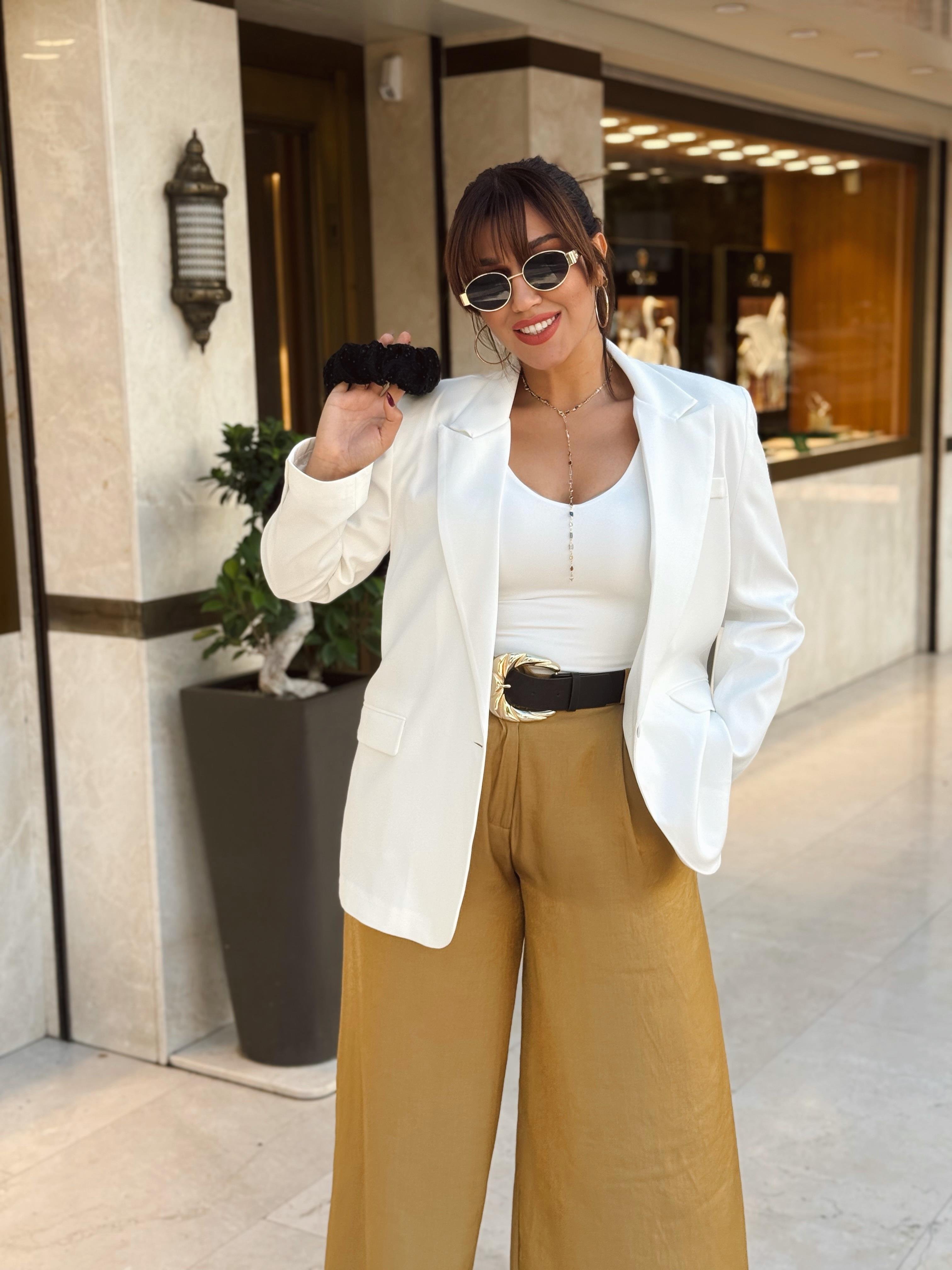 Blazer Ceket Beyaz