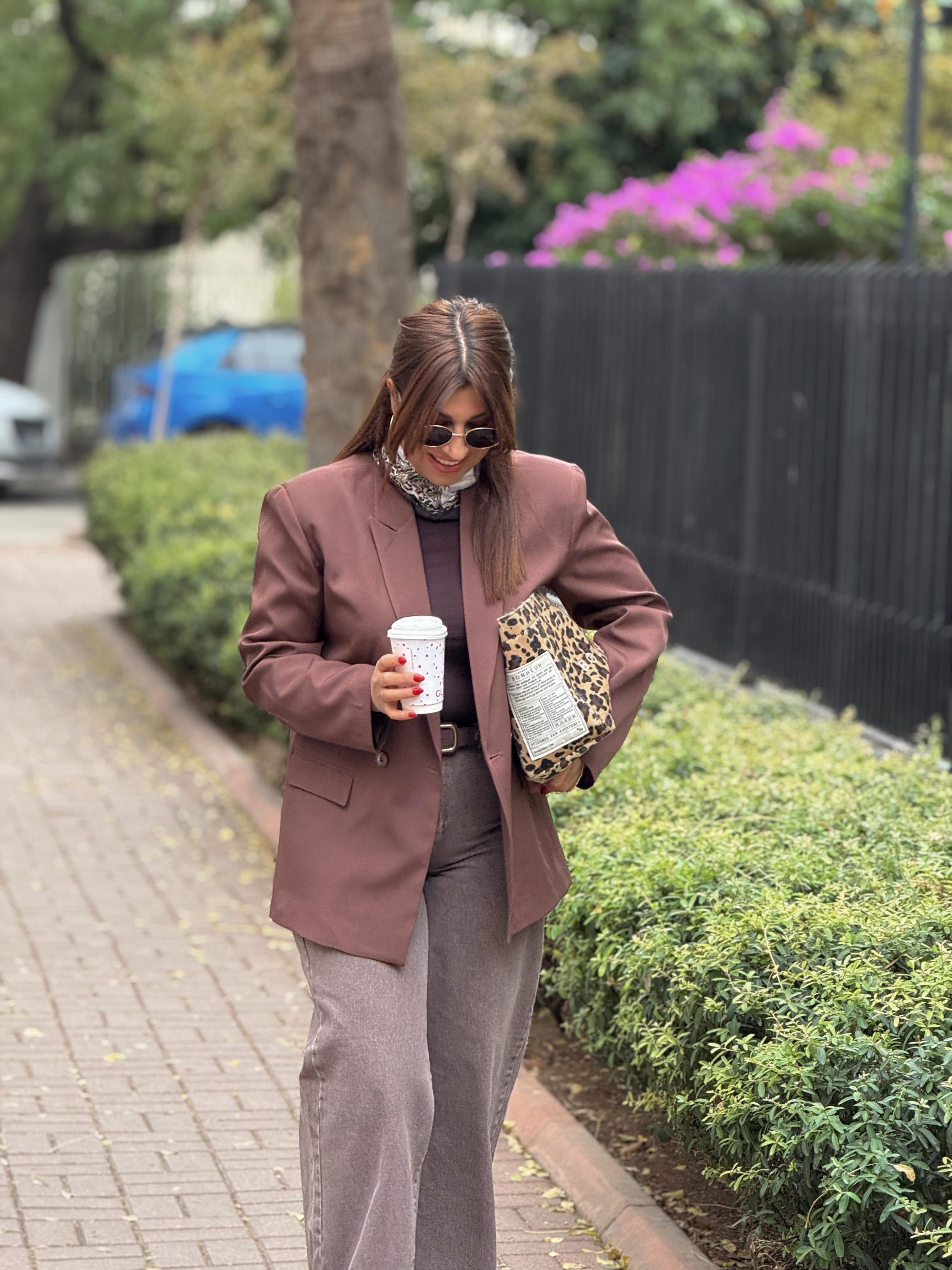 Blazer Ceket Kahverengi