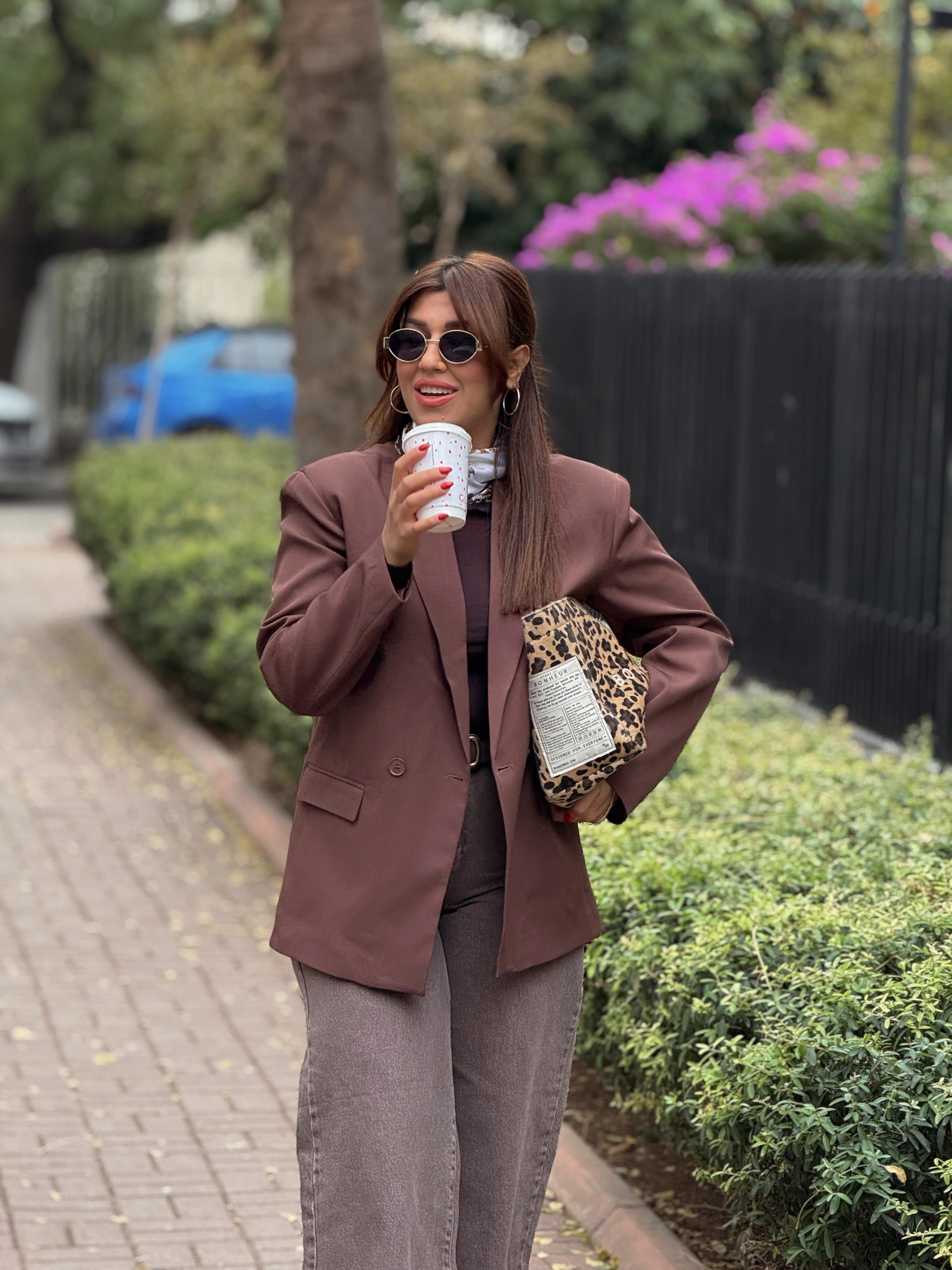 Blazer Ceket Kahverengi