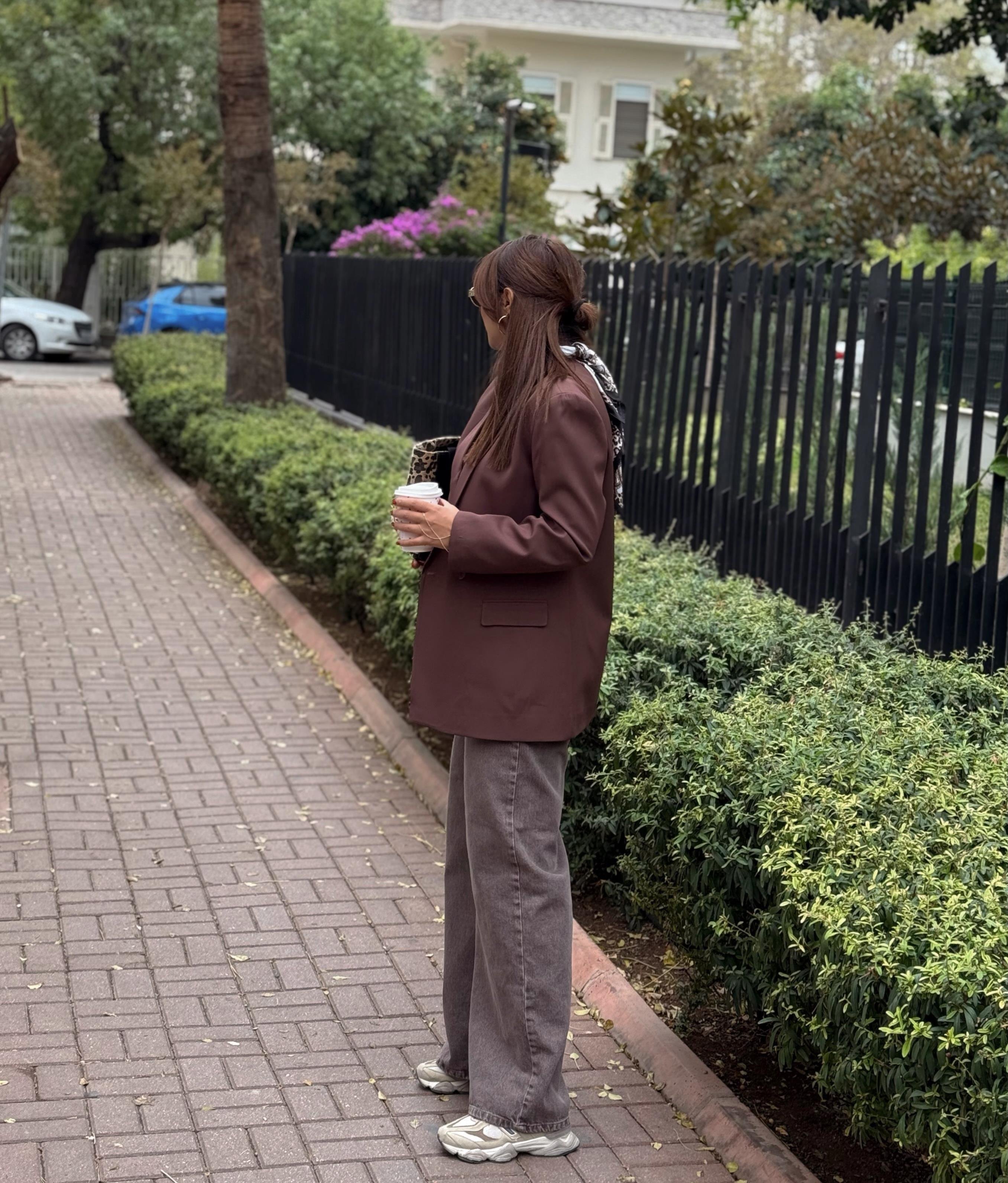 Blazer Ceket Kahverengi