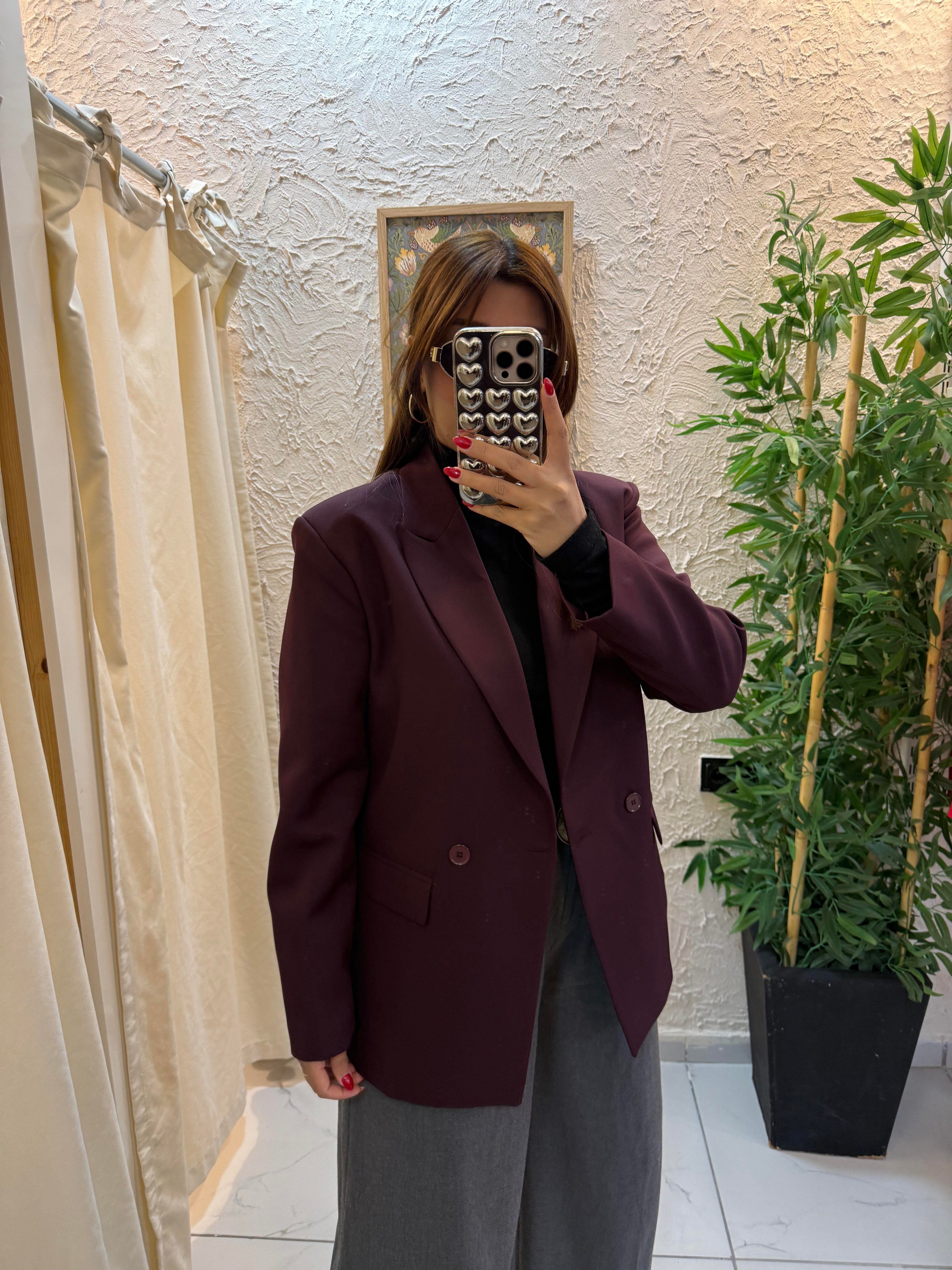 Blazer Ceket Mürdüm 